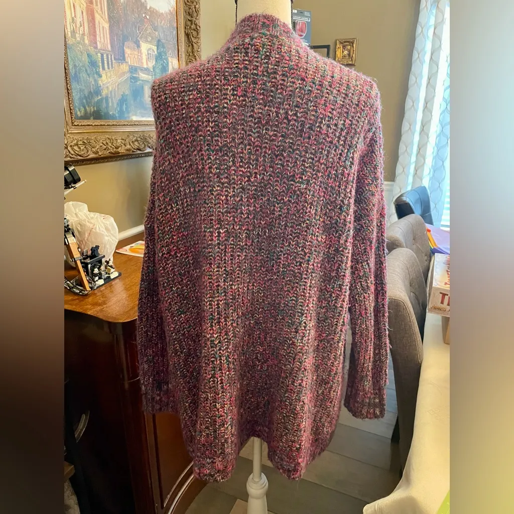 Mossimo Supply Co. Sweater Cardigan Pink Size XL - Image 3