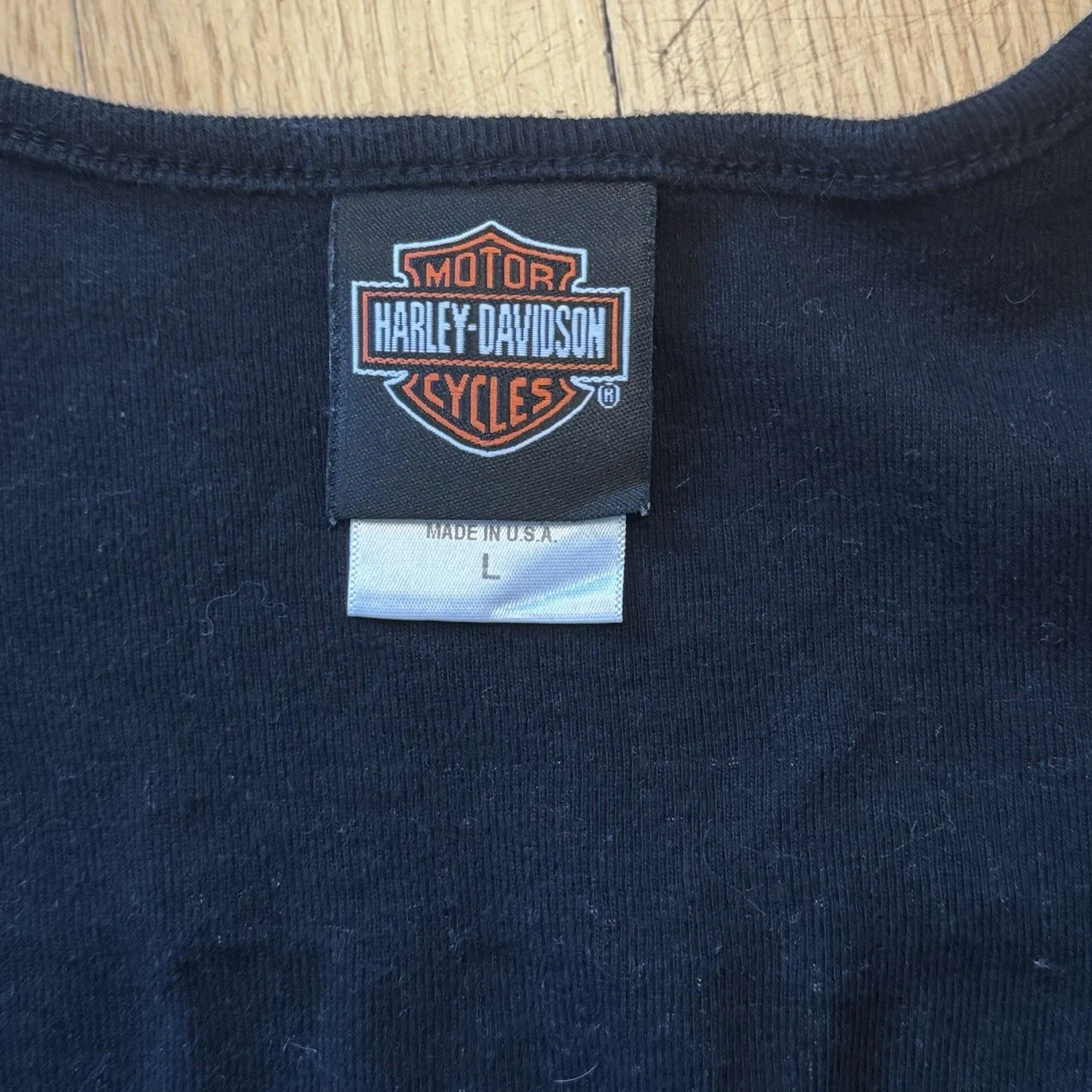 Harley Davidson Sturgis Women’s Y2K Moto Biker Rocker Chic Edgy Black Zip Up L Size L - Image 5