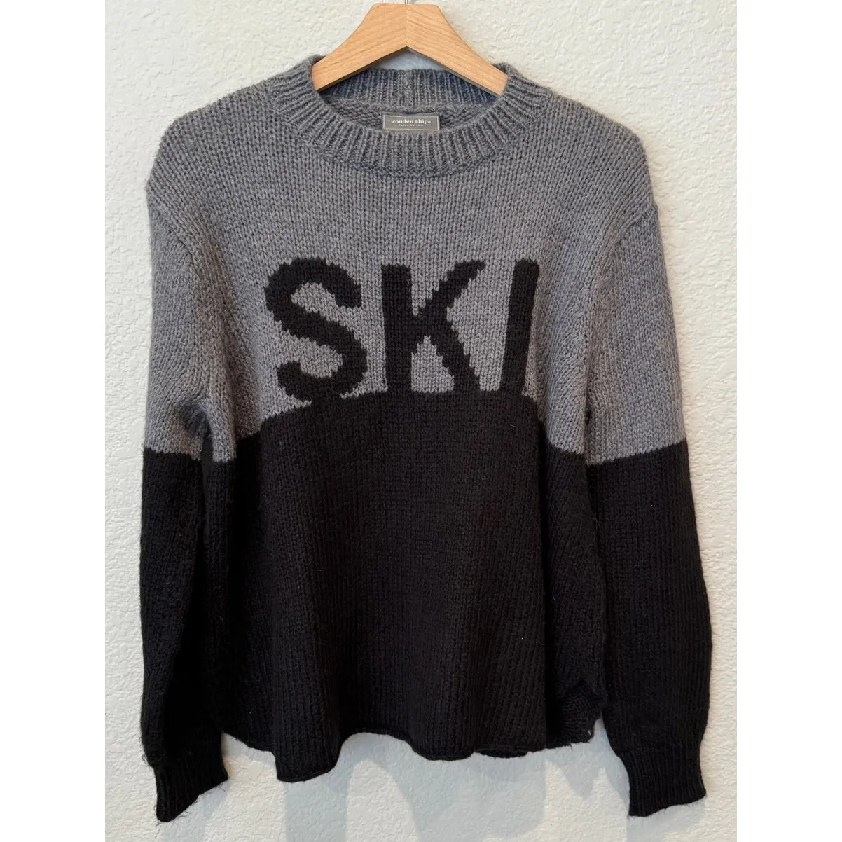 Wooden Ships Paola Buendia Sweater Ski Wool Mohair Blend Sweater Size S/M - Image 6