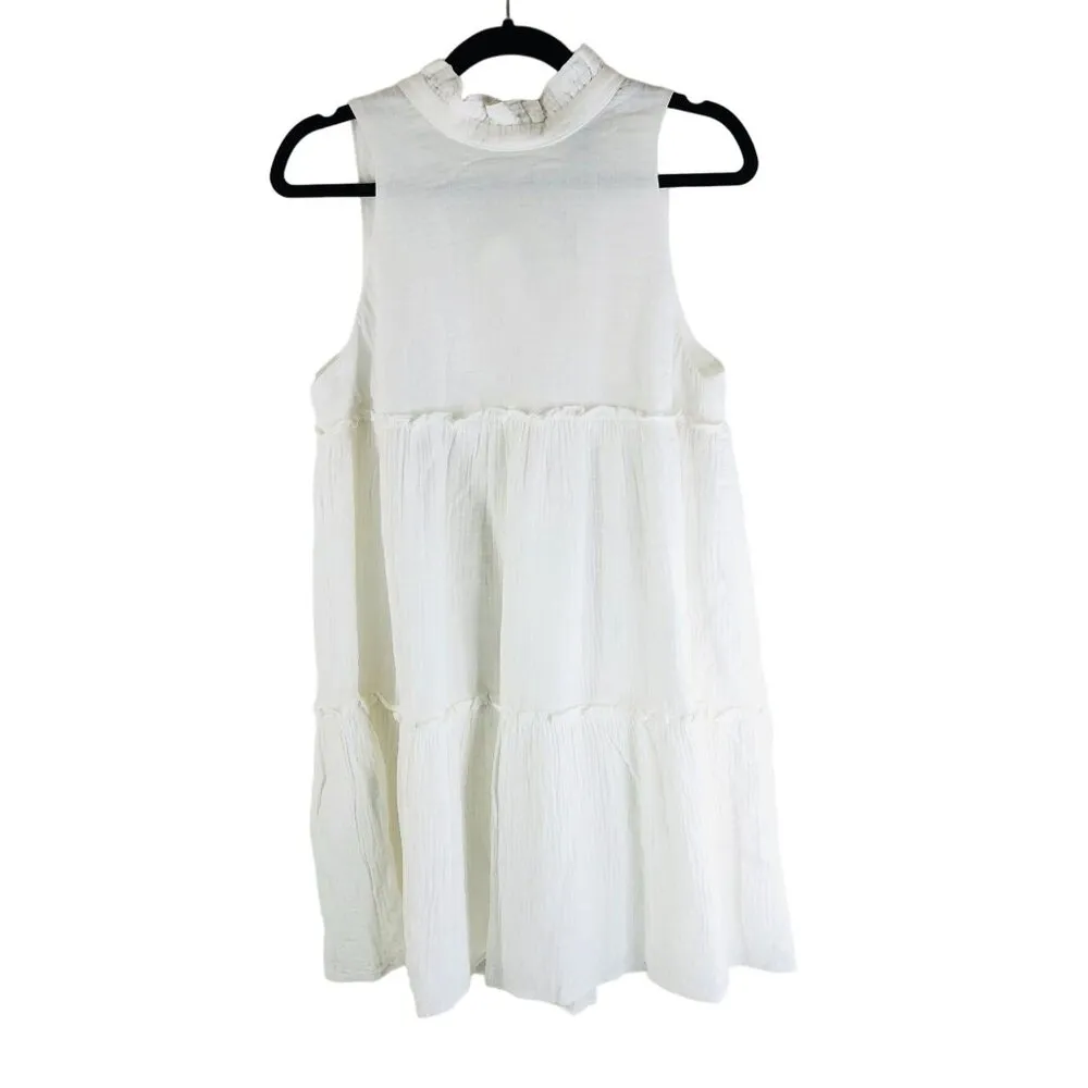NWOT Tuckernuck Pomander Place White Gauze Cotton Morgan Swing Dress Size XS - Image 5