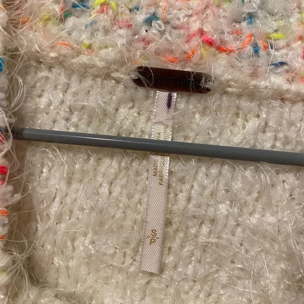 Free People Stardust Pullover in White Neon Small - Image 7