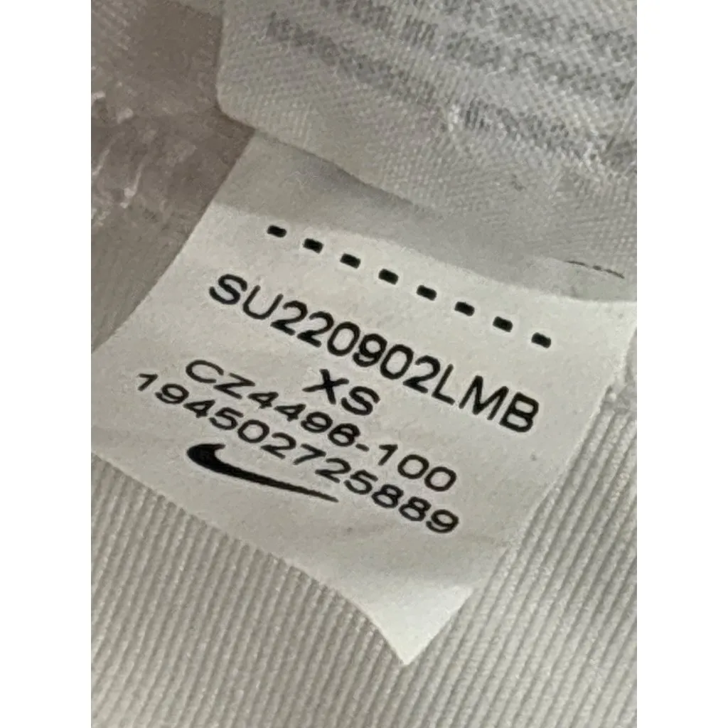 Nike Swoosh Long Line Bra in White XSmall New Womens Gym Crop Top - Image 8