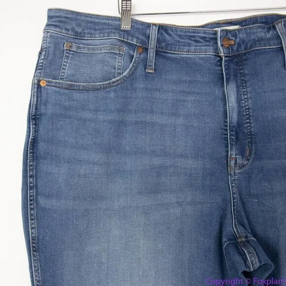 NEW Madewell Plus Curvy Stovepipe Jeans‎ in Dearham Wash, 28W - Image 5