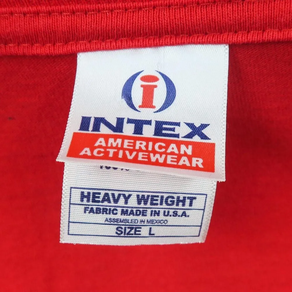 Vintage 90s North Pole Alaska Embroidered Christmas Shirt Red Size L - Image 6