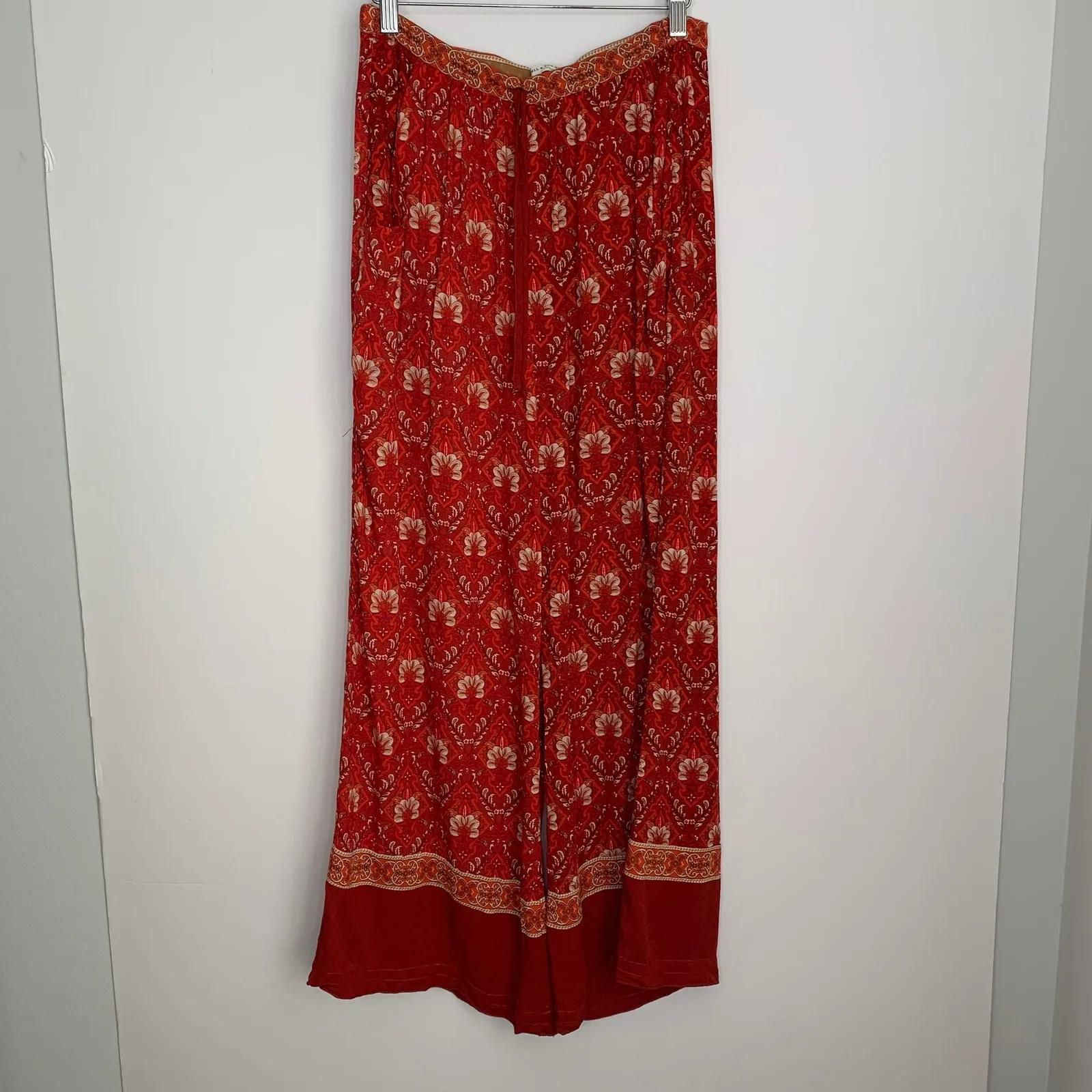 Spell & the Gypsy Jewel Palazzo Pant in Copper Womens XS Paisley Red - Image 4