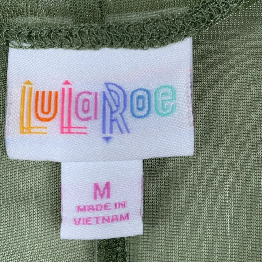 Lularoe Olive Avocado Green Lindsey Open Cardigan Size Medium NWT #0957-AZ - Image 4