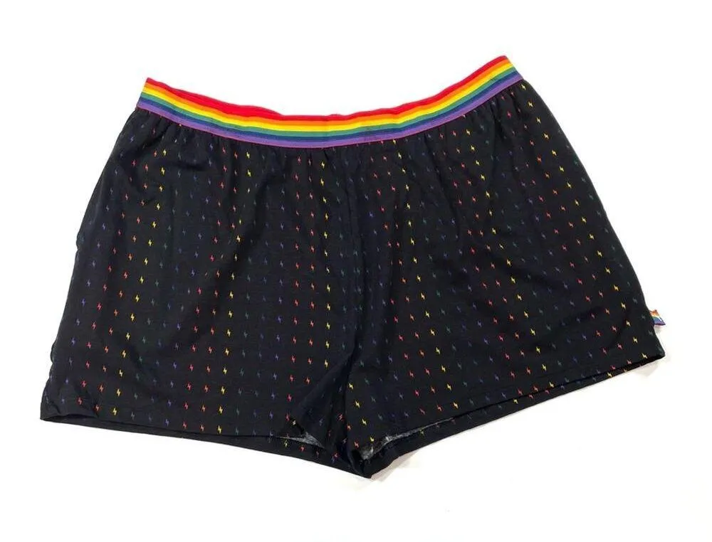 ROOM SERVICE Women's Rainbow dots pajama Shorts Black Size XL - Image 3