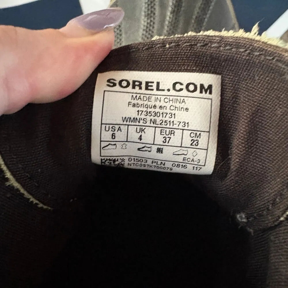 Sorel Yellow Weatherproof Rain Duck Boots Hiking Camping Pastel Outdoors Size 6 - Image 7