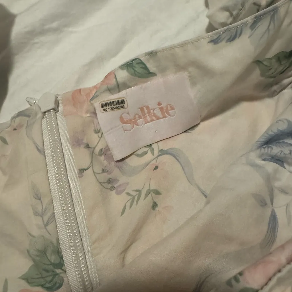 Selkie Pastel Floral Jumpsuit White Size 3X - Image 7