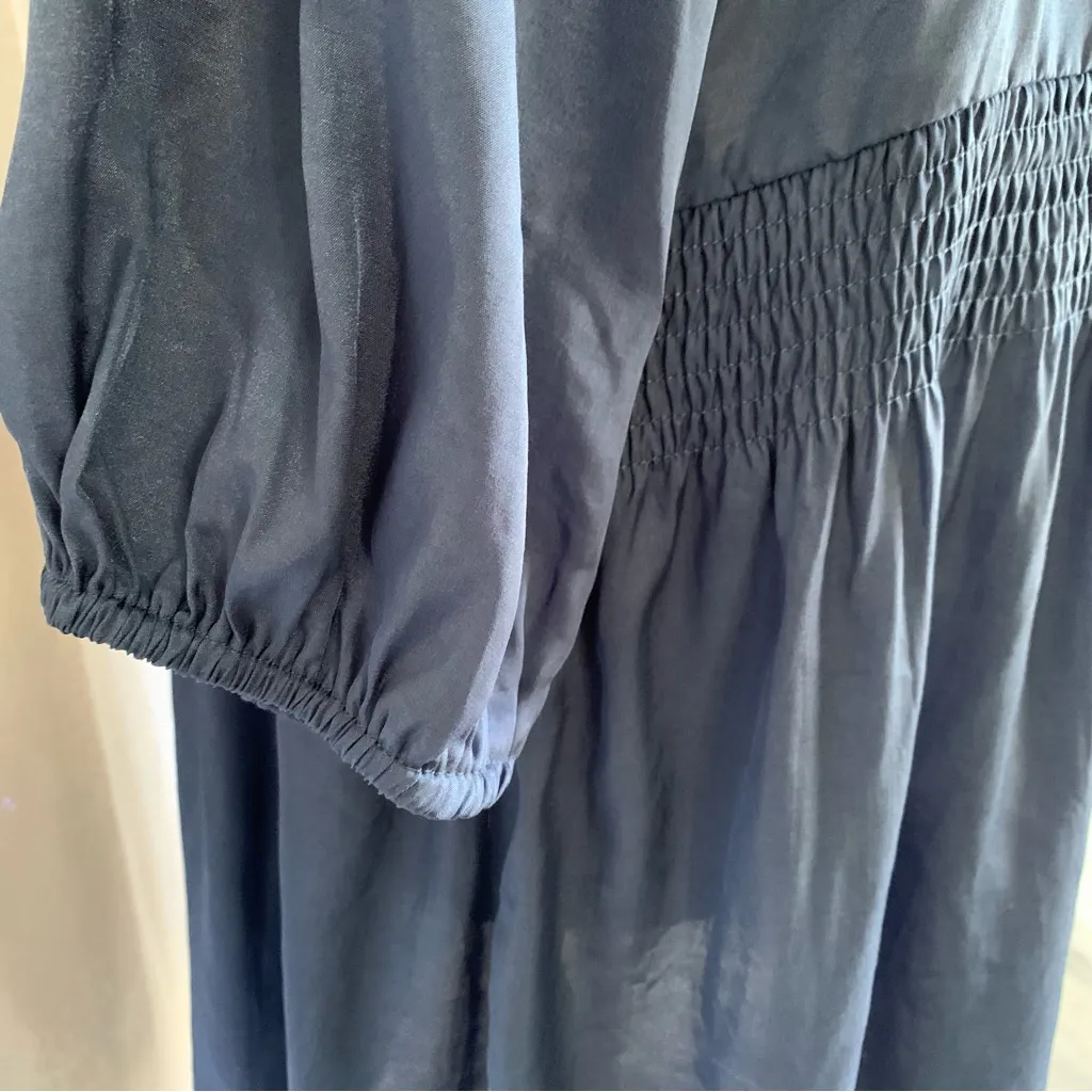 COTTON Ruffle Mini Dress Sz: L - Image 7