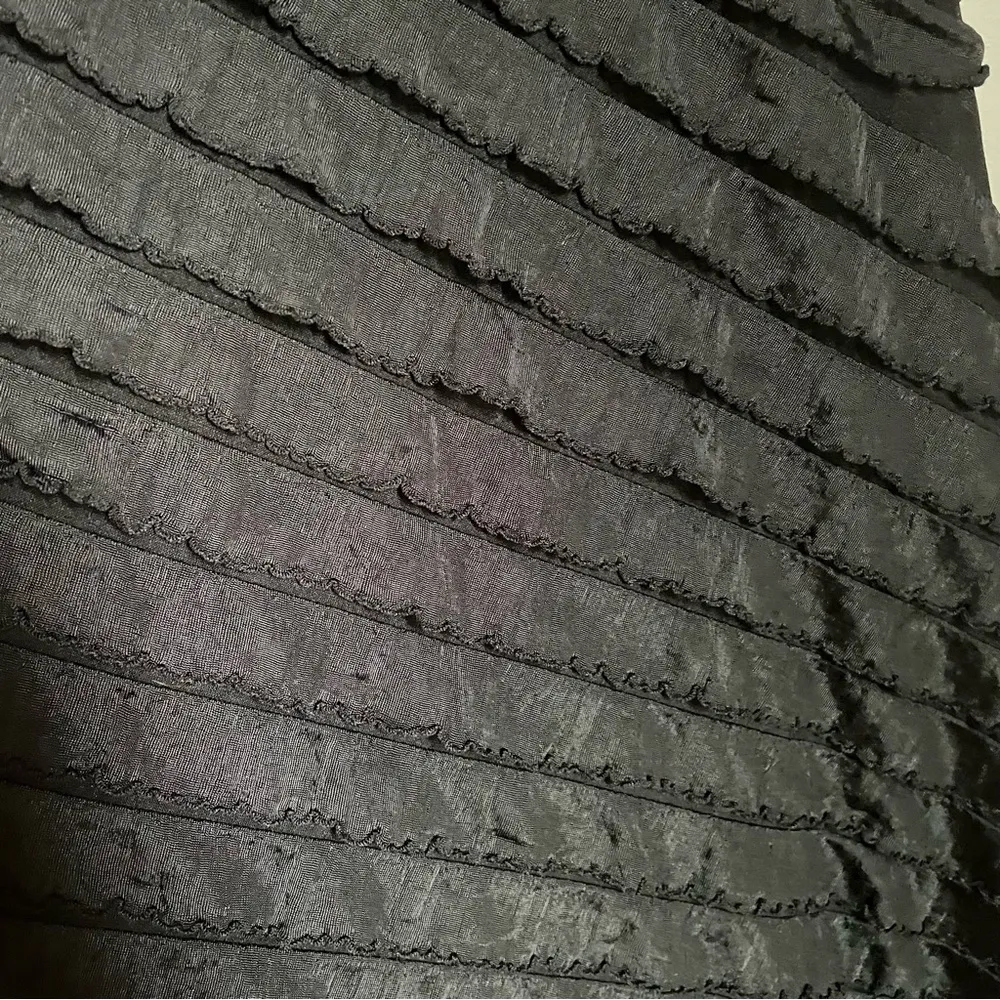 Christopher & Banks Blue Ruffled Sleeveless Mini Dress - Image 5