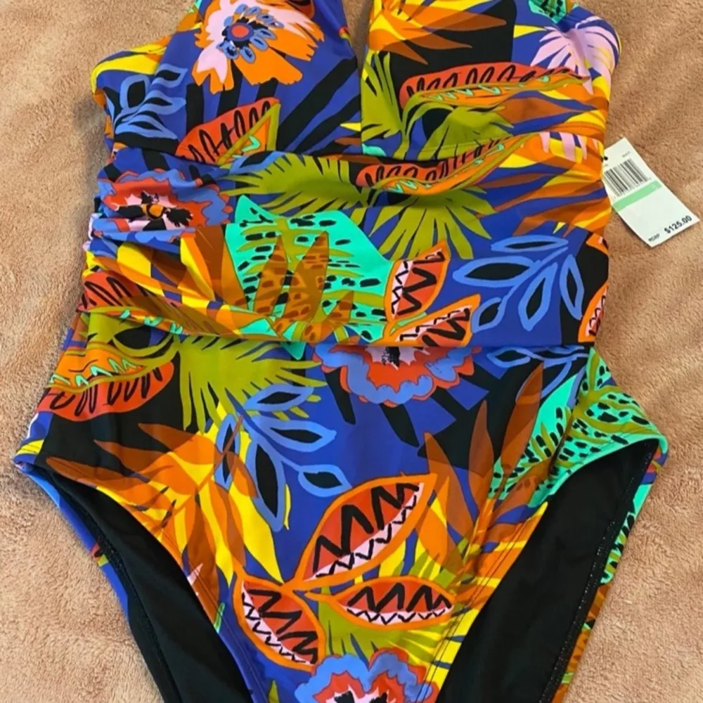 Women's Bleu Rod Beattie Safari Night High Neck One Piece Swimsuit in a size 8 - Image 3