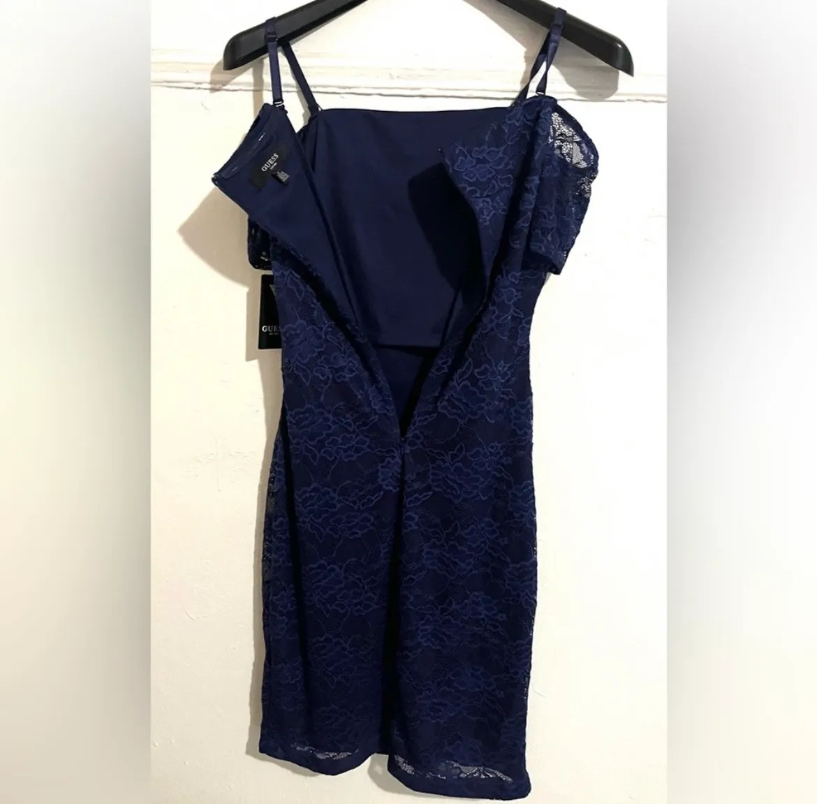 Guess Women’s Blue Embroidered Dress - Image 6