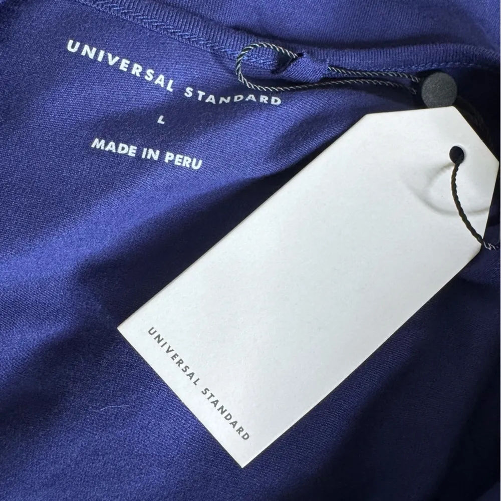 NWT Universal Standard Plus Knit Dress Popover Wrap Tie Front Navy Size L 3X - Image 12