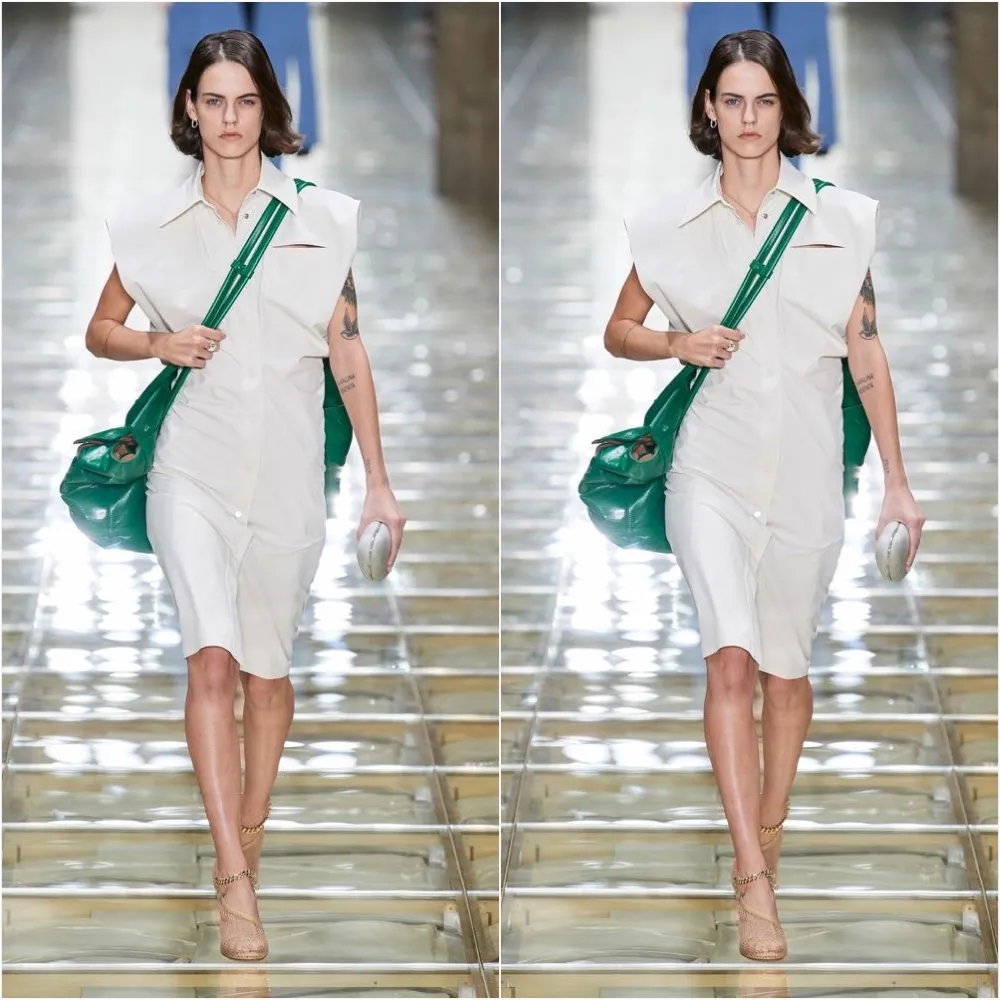 Bottega Veneta Tan Nude Mesh d’Orsay Stiletto Pumps - As Seen on Hailey Beiber - Image 6