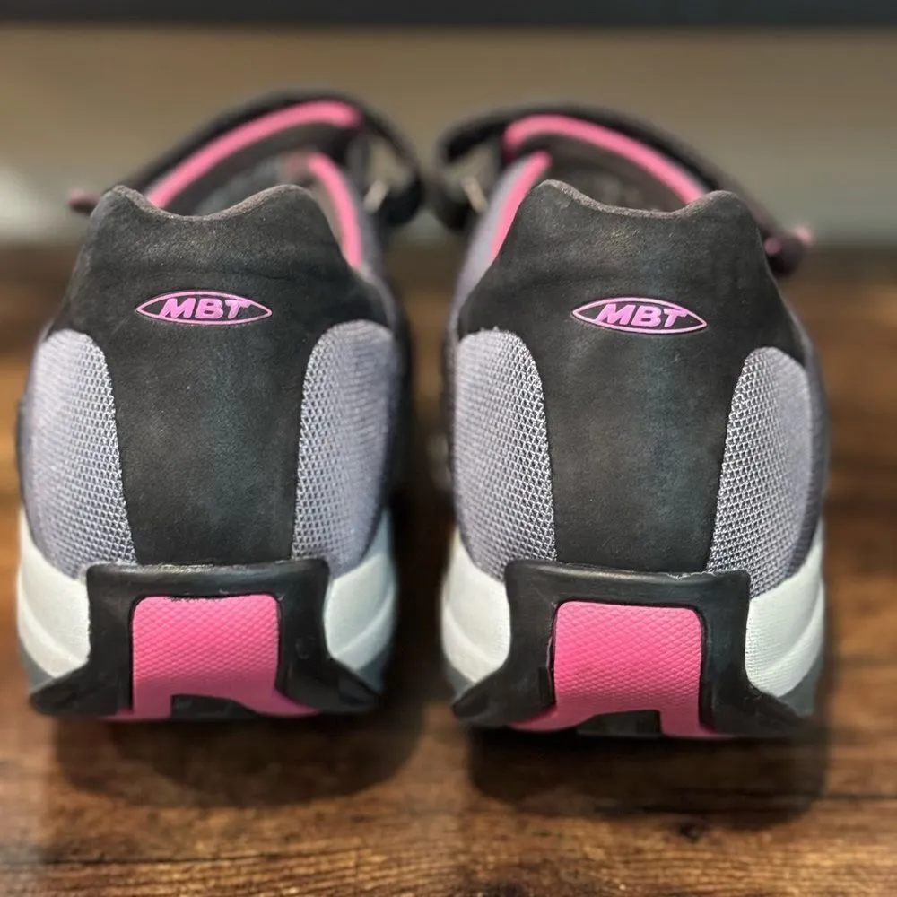 MBT Lami 400092 Womens Mary Jane Rocker Comfort Shoes blue/gray Sz 8 Pink - Image 12