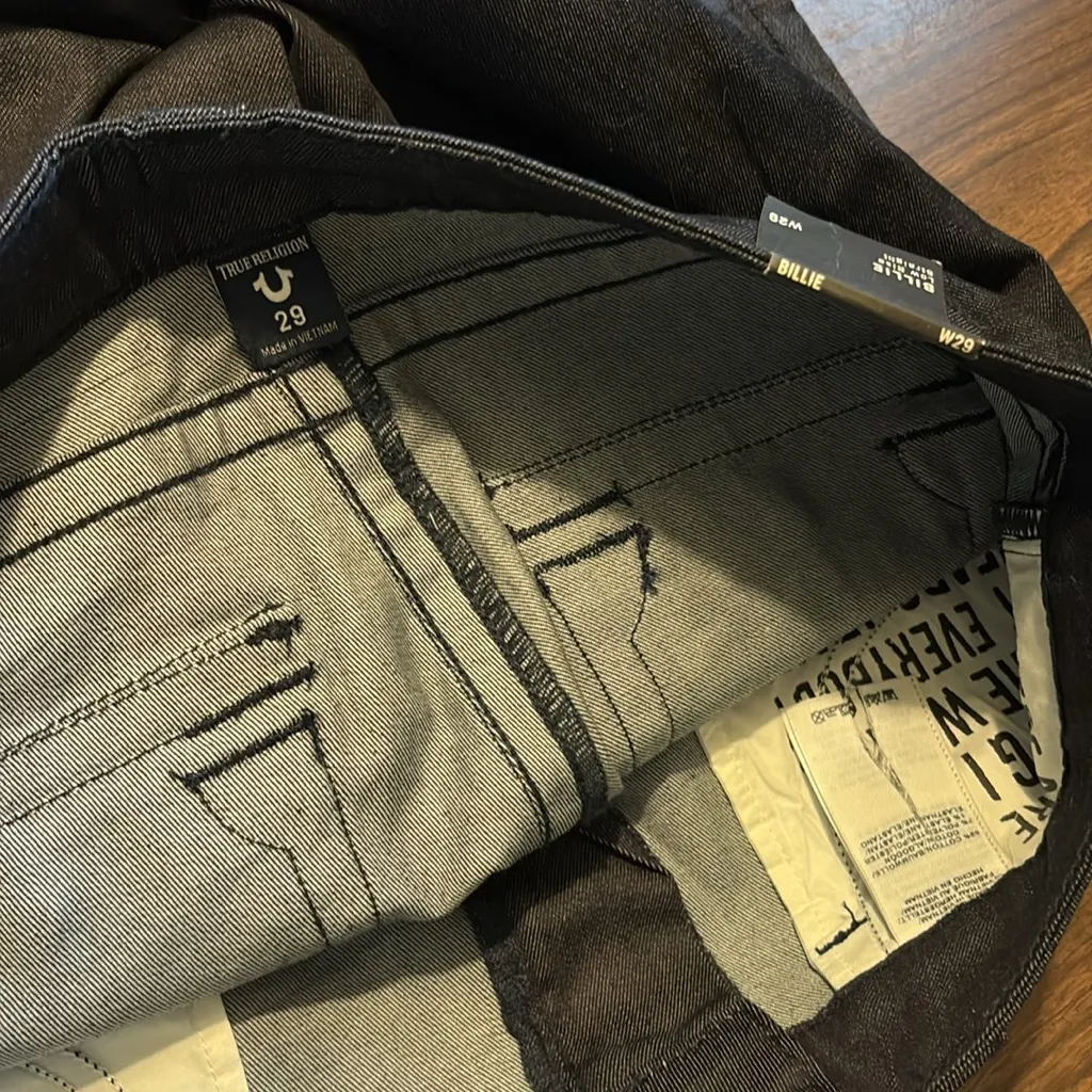 NEW True Religion Size 29 Billie Low Rise Straight Denim Jeans NWT - Image 4