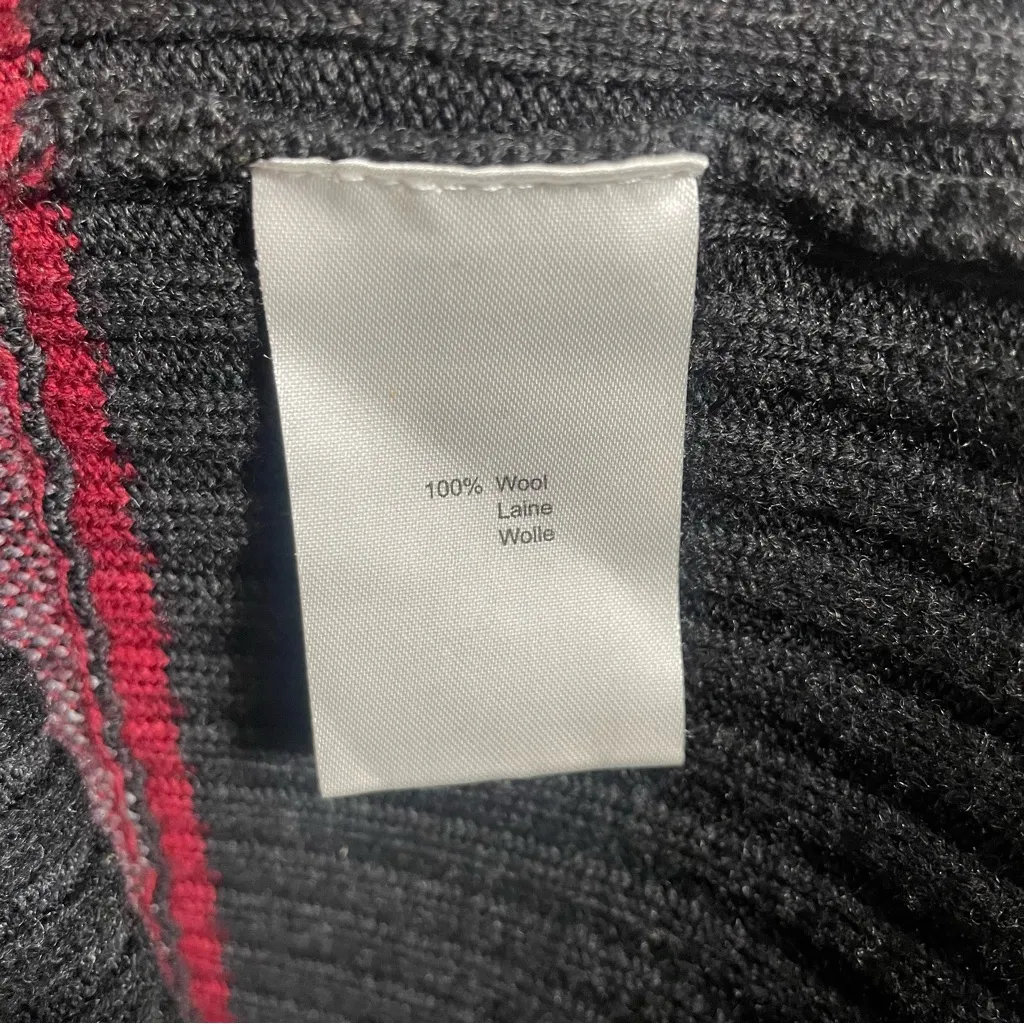 Krimson Klover Zip Turtleneck Sweater 100% Wool Red - Image 7