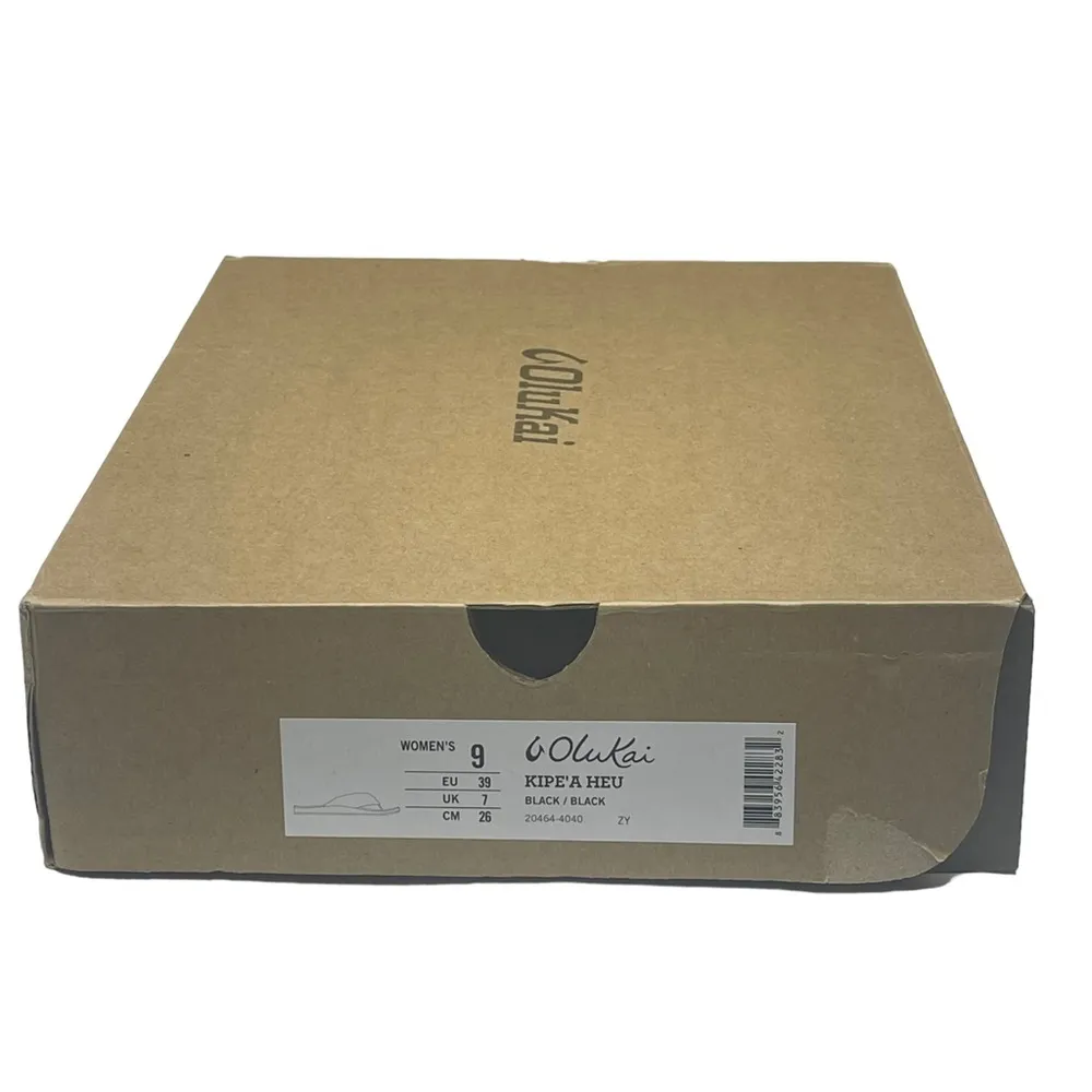 new  ʊ Shearling Fur Outdoor Slipper Thong Sandals ʊ Black 9M ʊ in Box - Image 8