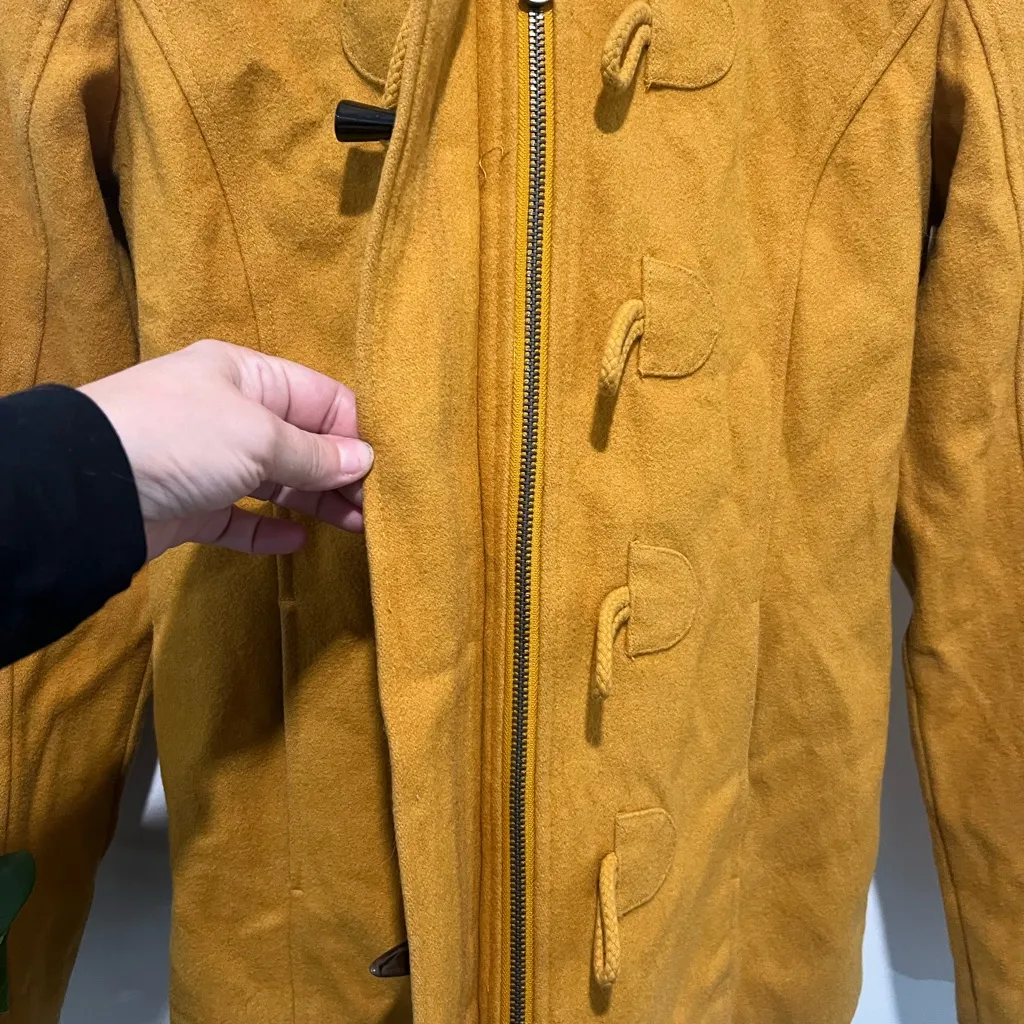 Merona Women's Golden Yellow Toggle Pea Coat - Image 6