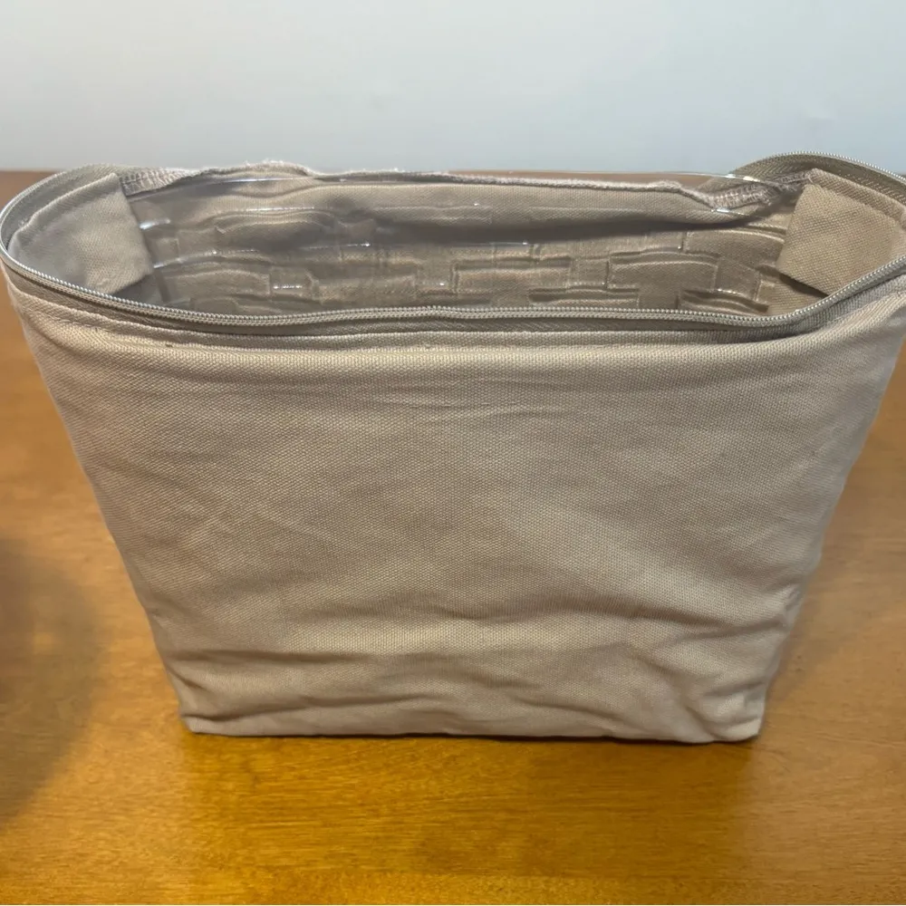 Vintage Longaberger Tan Woven Tote Bag - Image 3