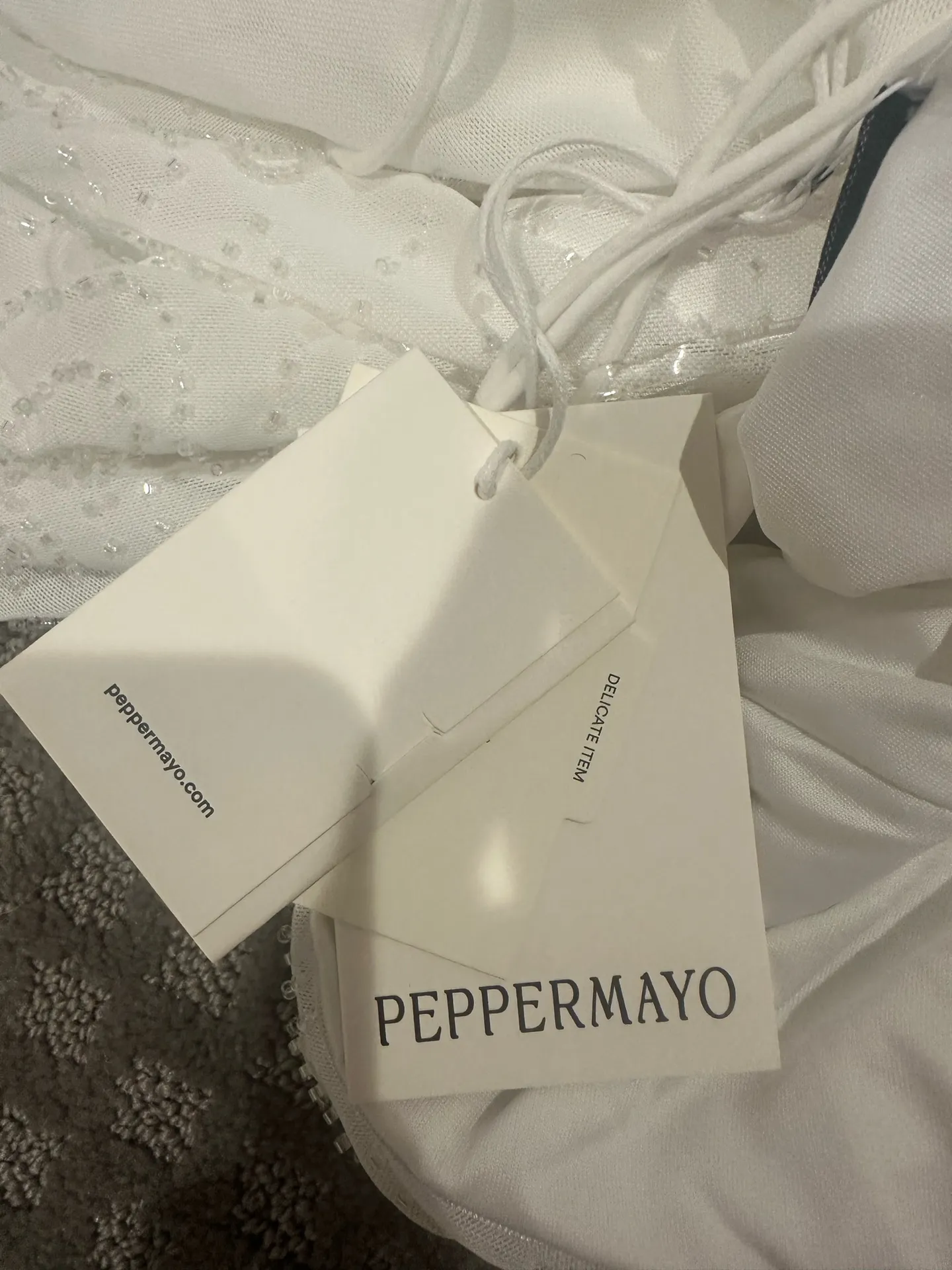 Peppermayo White Mini Dress - Image 3