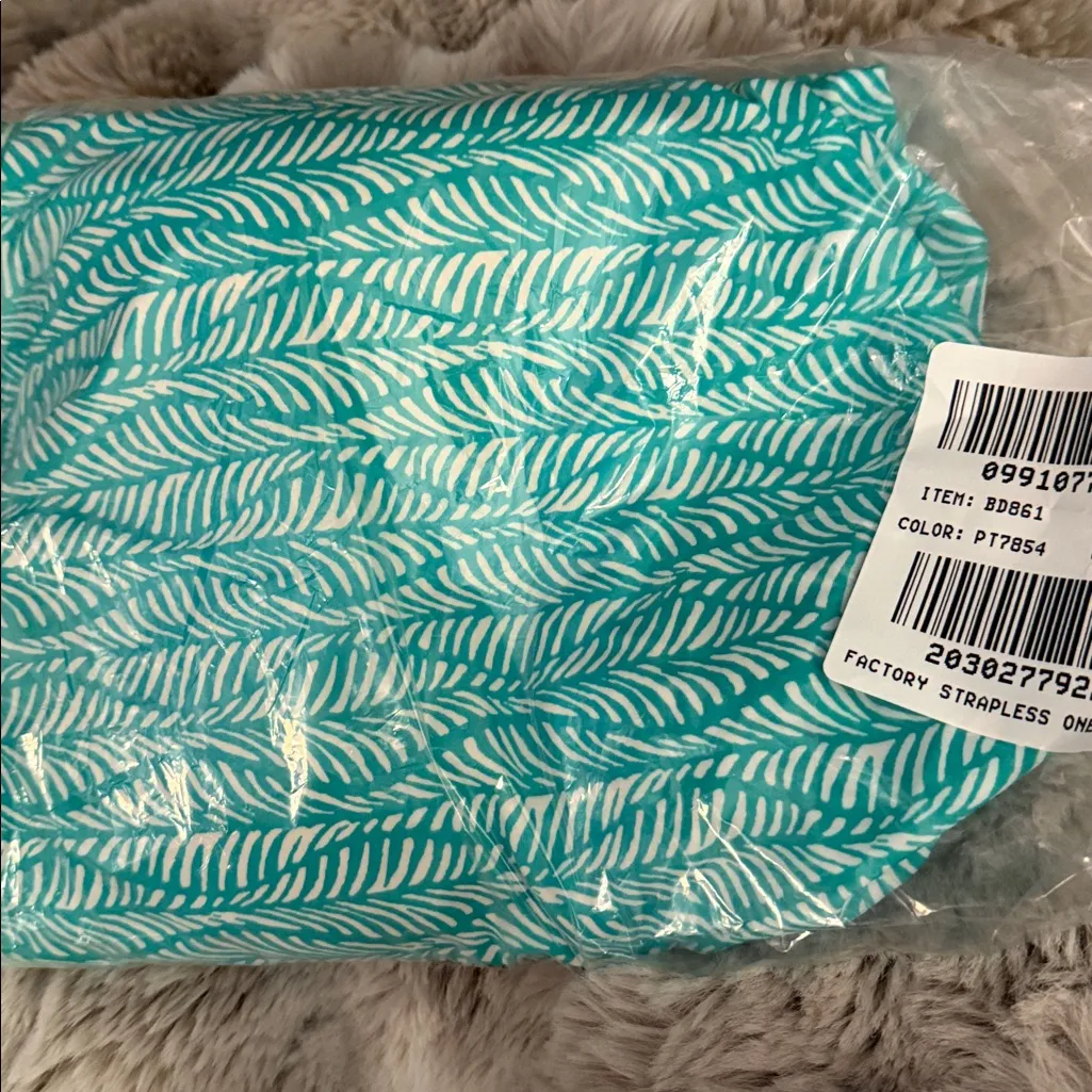 J.CREW ruched strapless one-piece swimsuit Size Large - Image 3