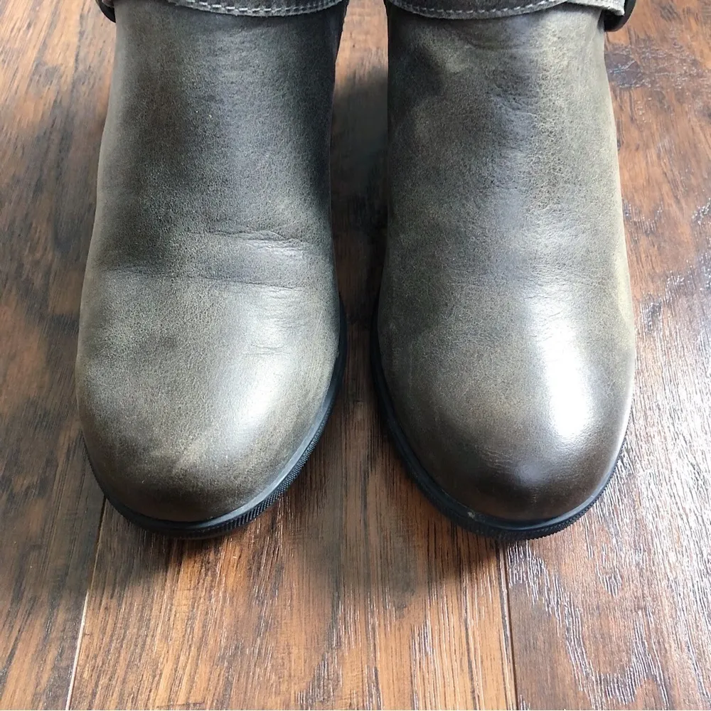 SOREL • Joan of Arctic Wedge II bootie buckle Quarry leather grey ankle short - Image 6