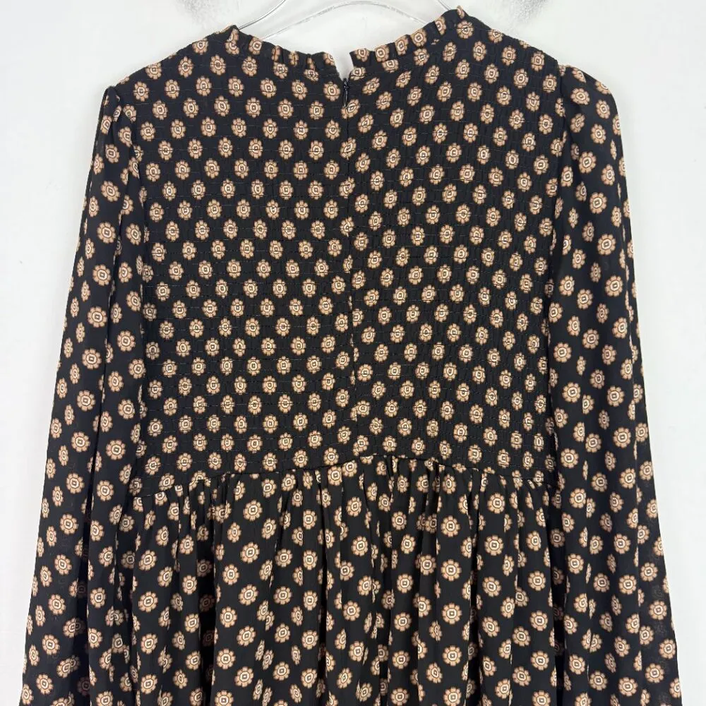 NWT Sanctuary Floral Smocked Babydoll Dress Printed Long Sleeve Size XL NEW - Image 10