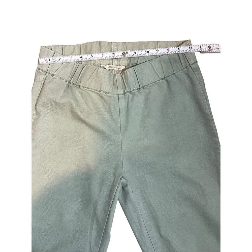 Soft Surroundings Mint Green Pull On High Rise Skinny Jeggings Sz PS - Image 4