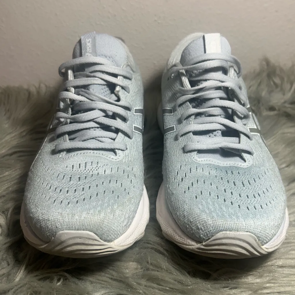 ASICS Wmns Gel Nimbus 24 Piedmont Grey  
Grey Light Gray Sneaker Size 8 - Image 5