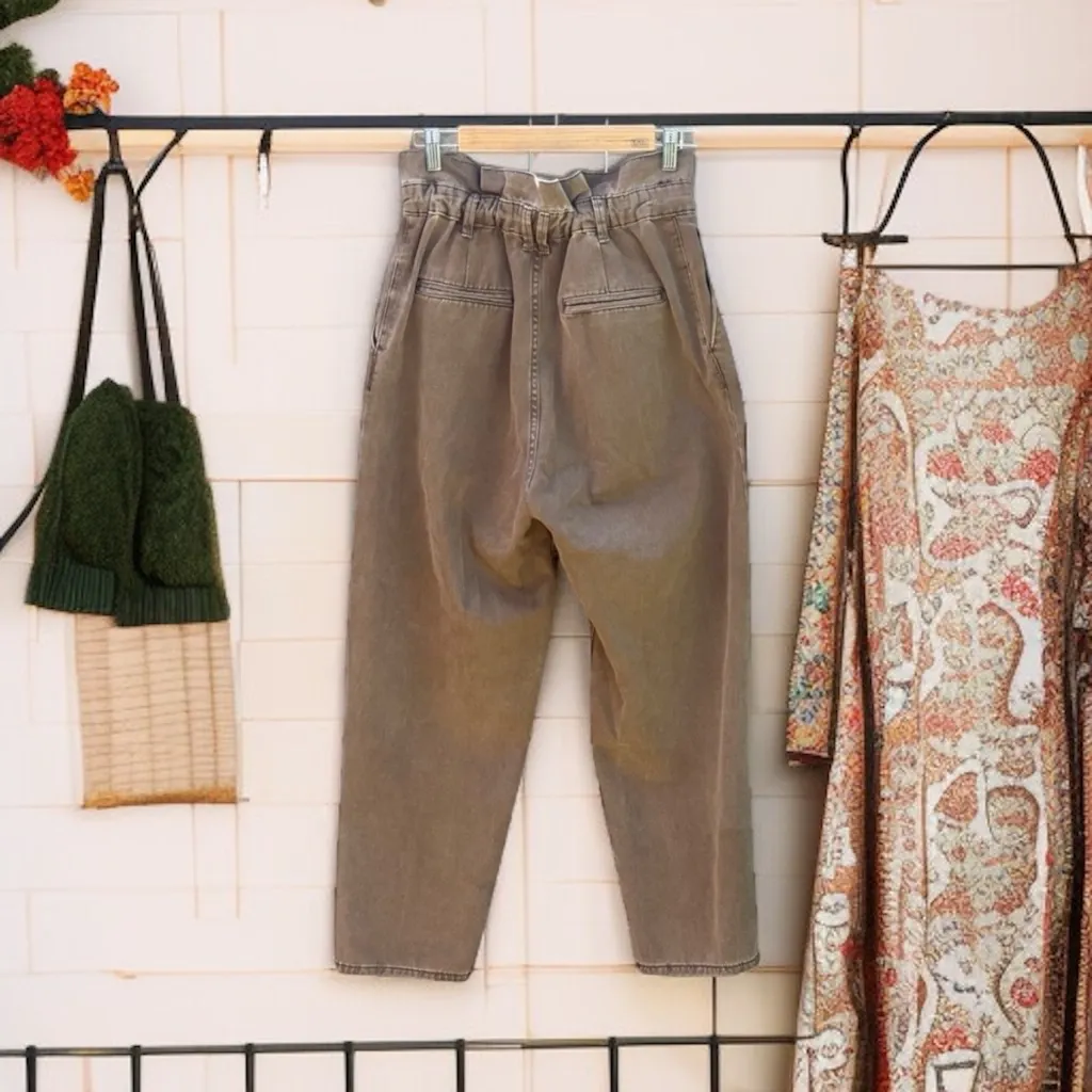 Zara Women’s Brown Paperbag pants - Image 16