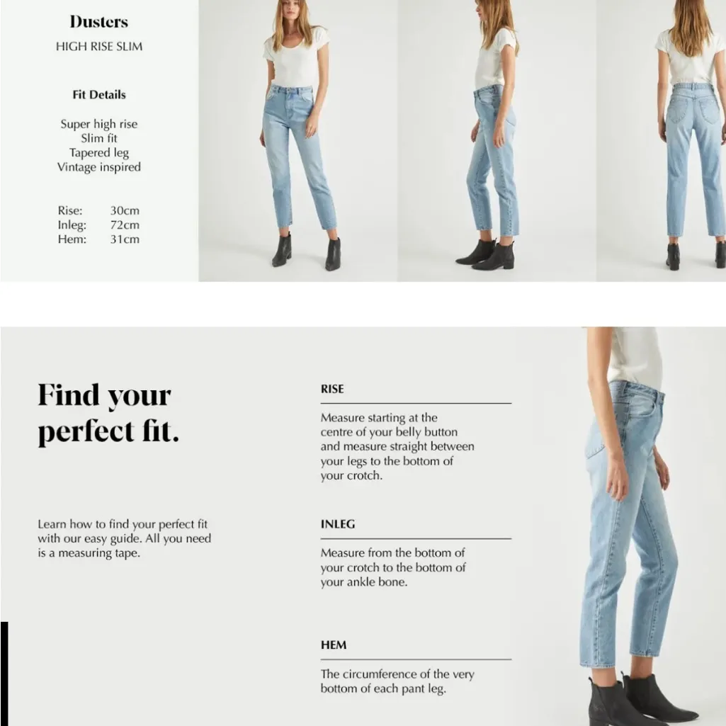 Rolla’s NWT Duster High Rise Original Straight Jean Sz 26 in Comfort Salt - Image 6