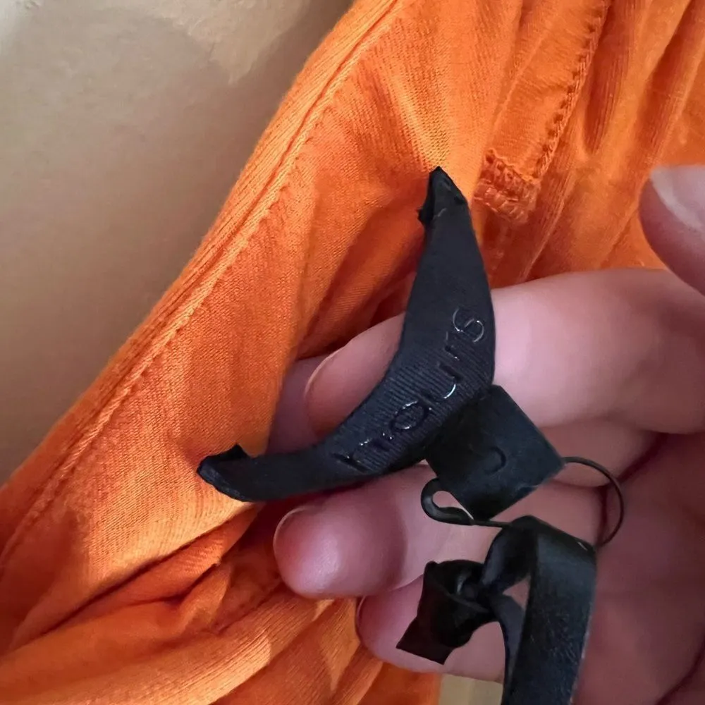 NWT h:ours small orange bodysuit - Image 6