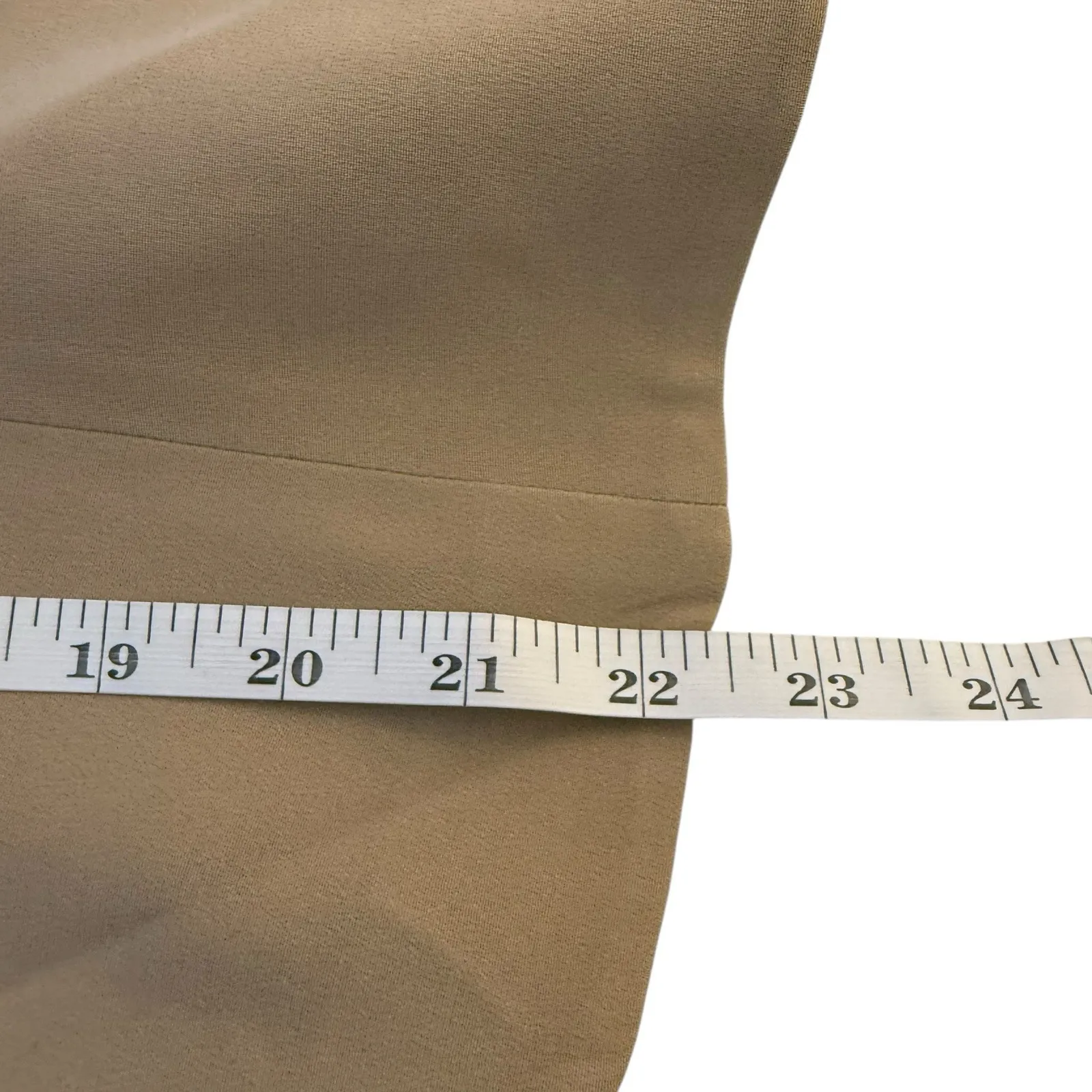 Vtg Talbots Tan‎ Silk One Button Blazer Jacket Size 8 Office Career Professional - Image 8