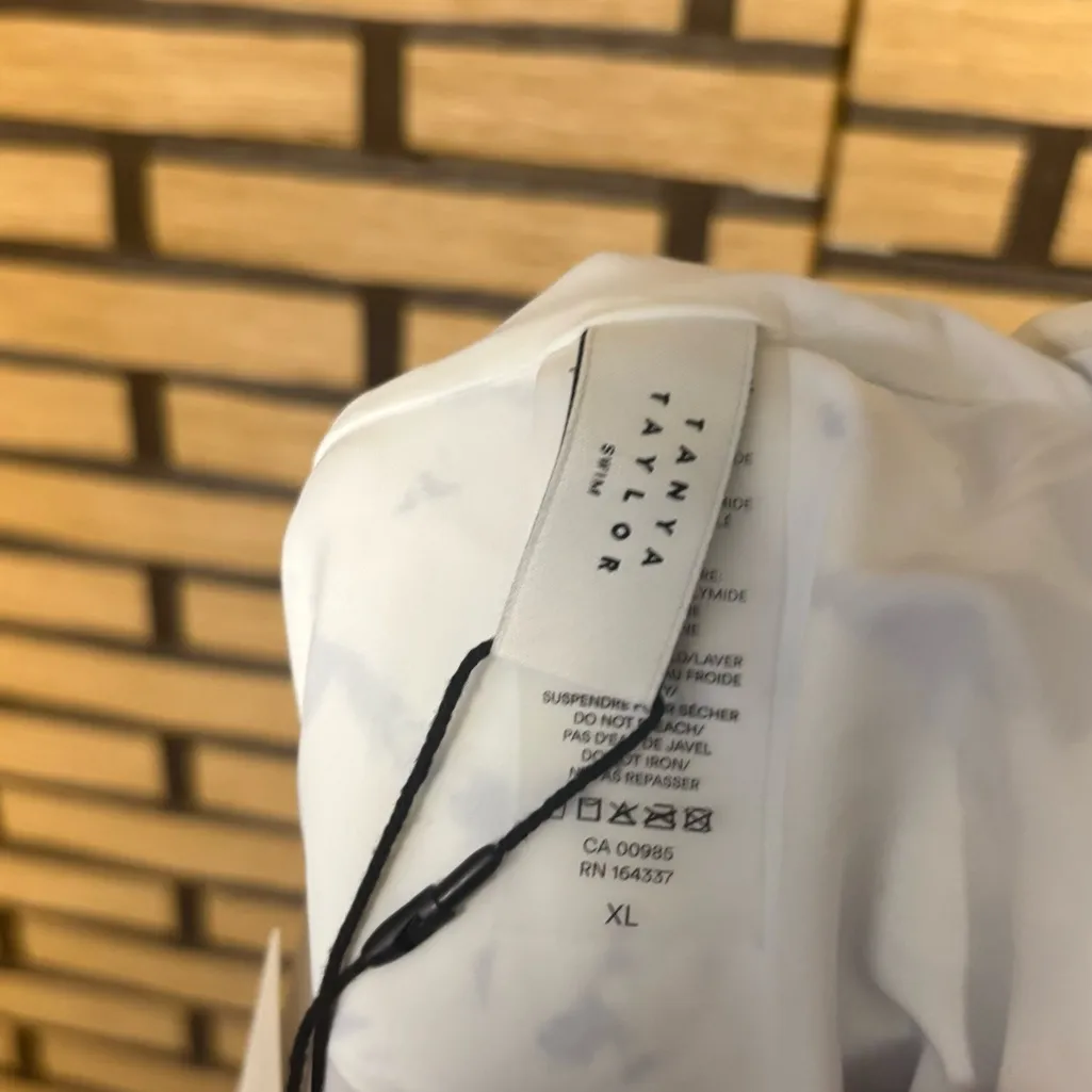 Tanya Taylor White And Blue One Piece Swimsuit Size XL - Image 8