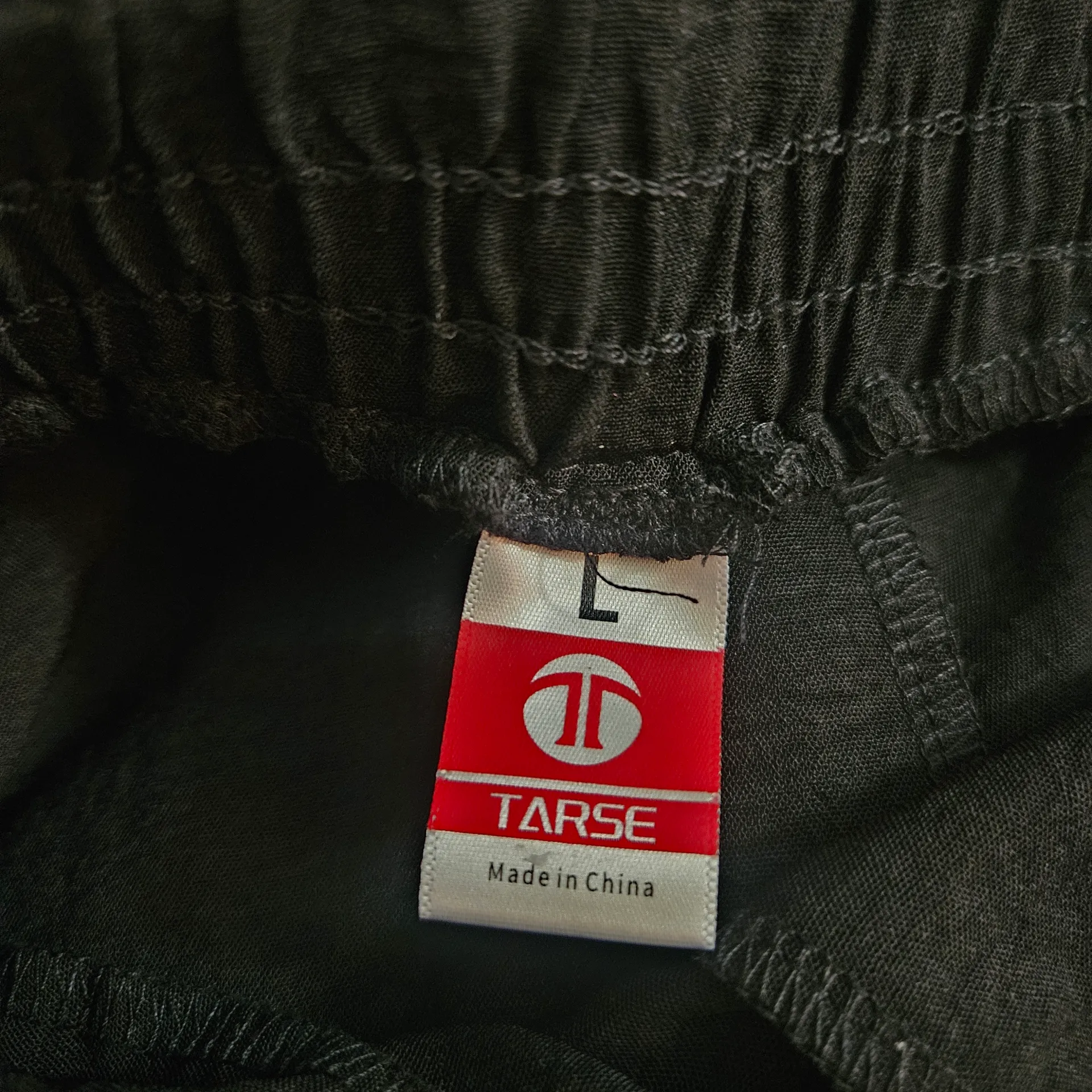 Tarse Black Wide Leg Tie Waist Belted Pull On Pants Sz L Size L - Image 4