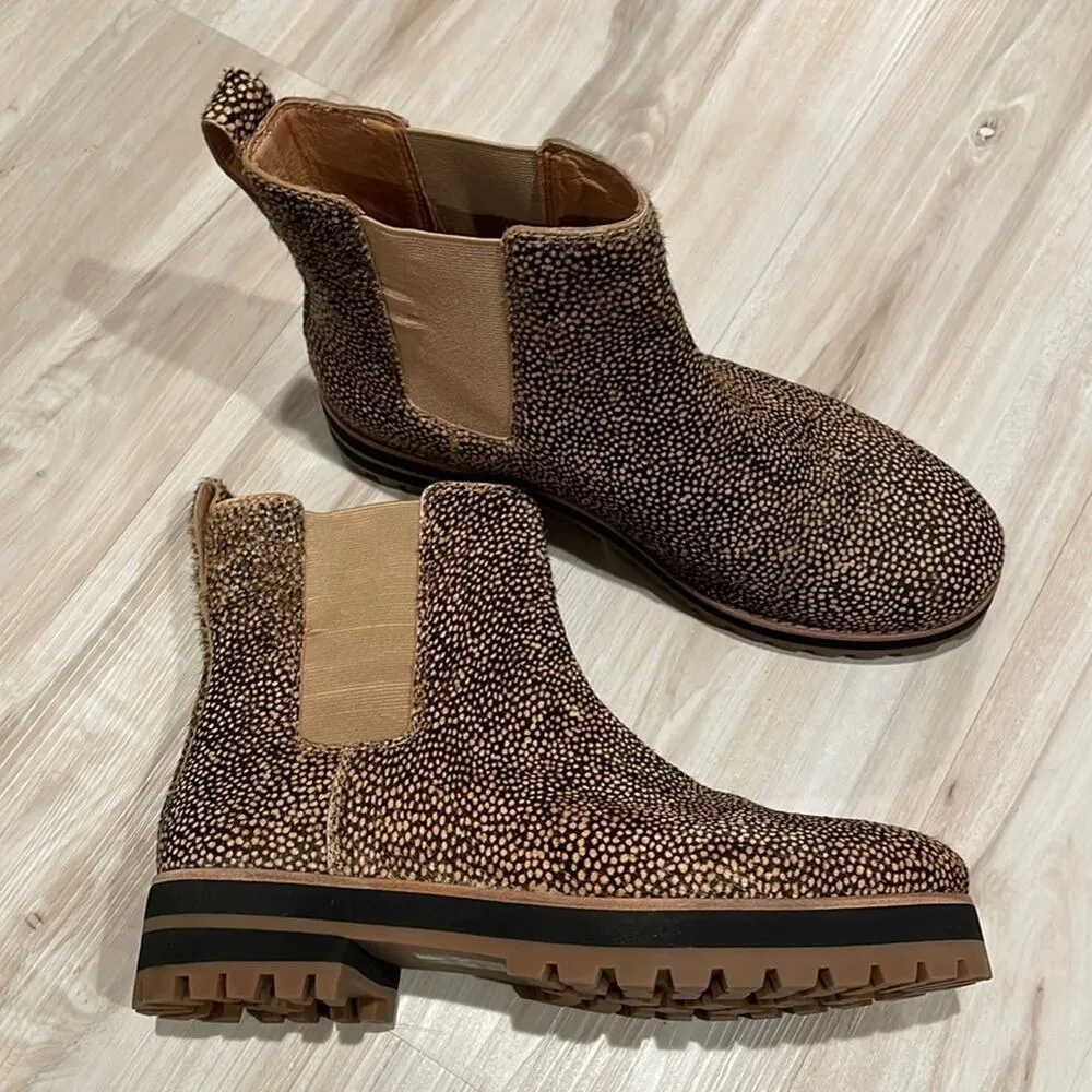 Madewell the Ivy Chelsea boot mini dot ankle boots calf hair size 7 - Image 3