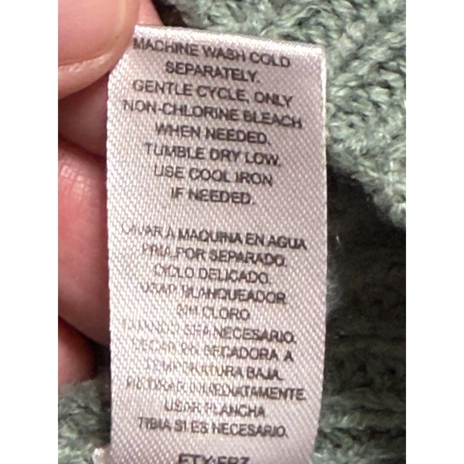 Full Circle Trends Women's Ribbed V Neck Cinched Drawstring Cropped Sweater XL - Image 7