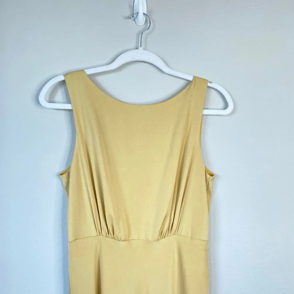 BALTIC BORN Molly Mod Maxi Dress Pale Mustard Butter Yellow Size Medium NWT New - Image 4