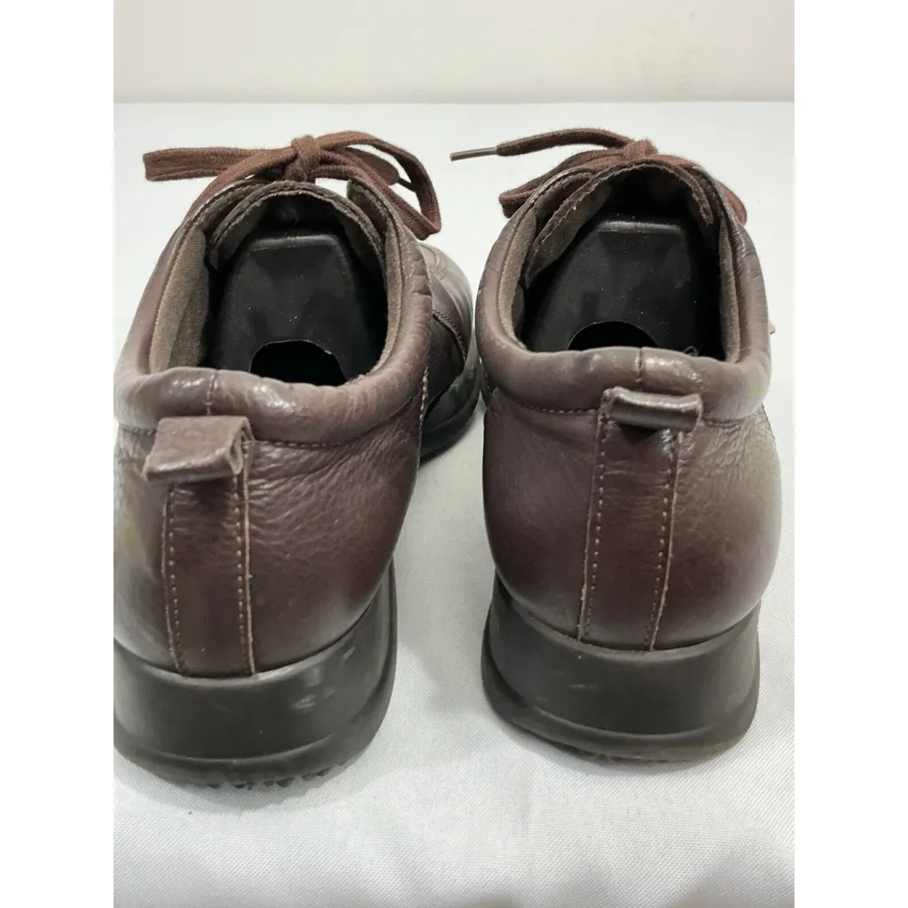Womans Easy Spirit Anti Gravity Brown Leather Lace Up Oxford Shoe Size 9.5 - Image 5