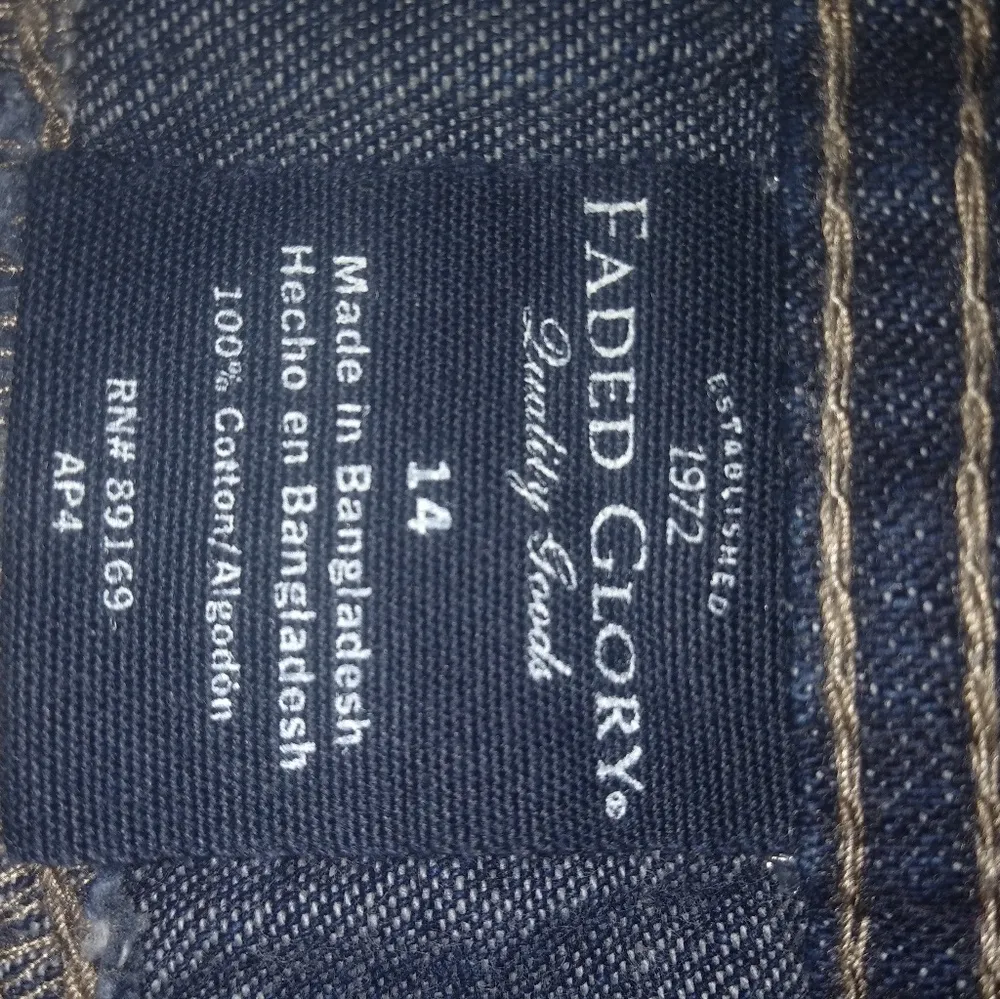 FG 14 Jeans Skirt Dark Wash Pocketed Plus - Image 4