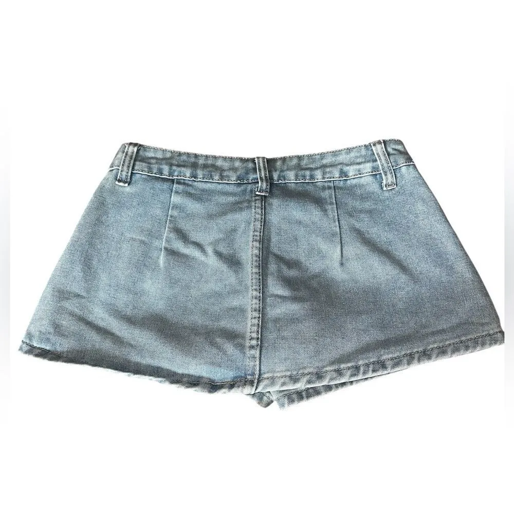 SHEIN EZwear low waist Denim mini Women's Skirt. Size XS. NWOT - Image 2