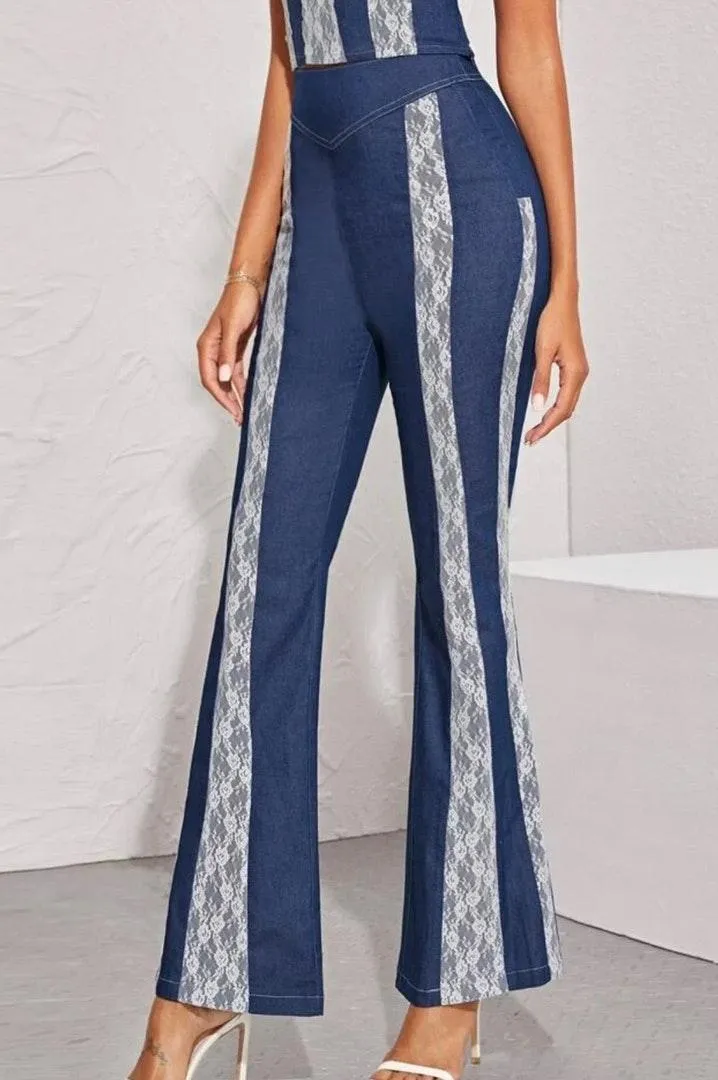 lace flare jeans Size XS - Image 2