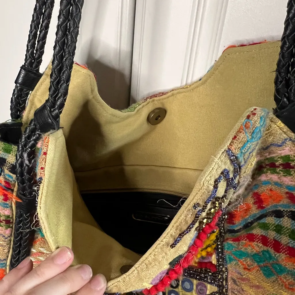 Big Buddha Beaded Tote Bag - Image 4