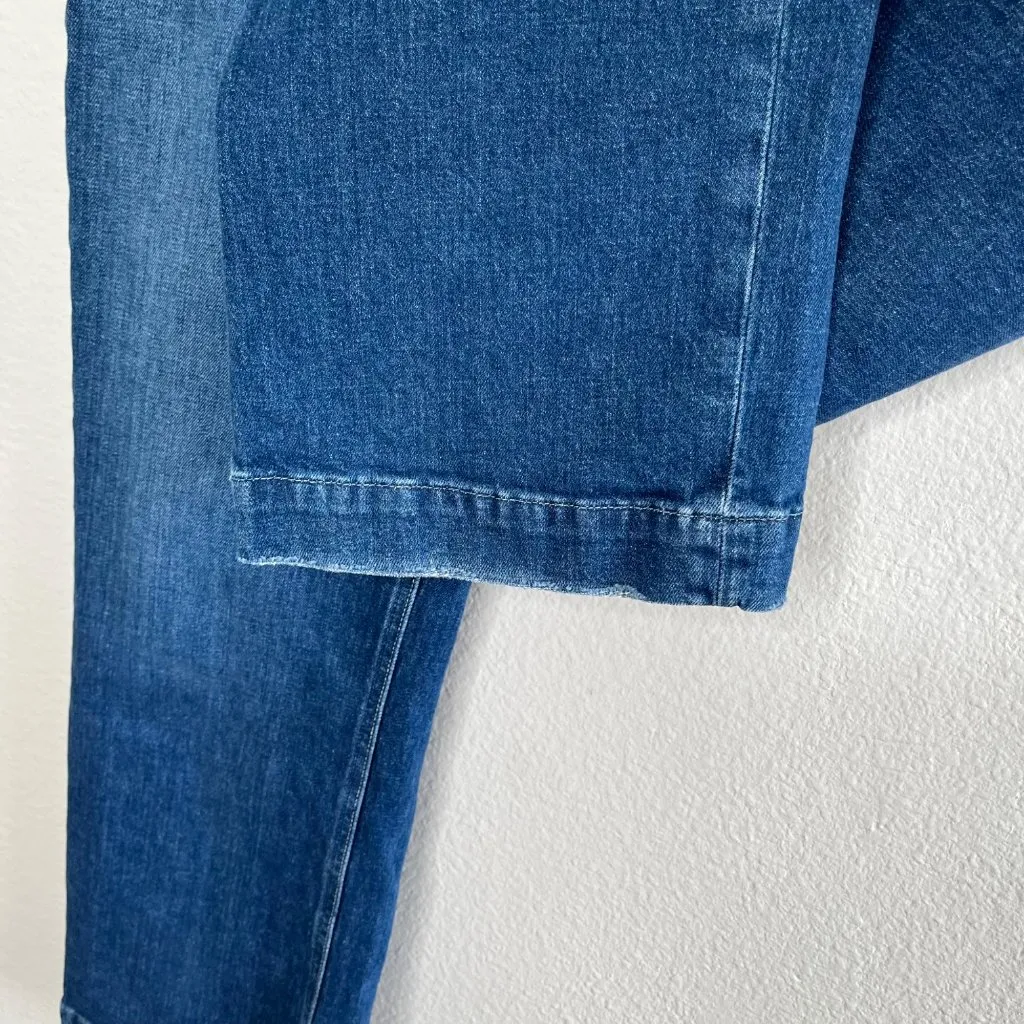 Paige Womens 26 Leenah Ankle Wide Leg Freesia Gardening Hem Jeans Size 26 - Image 5