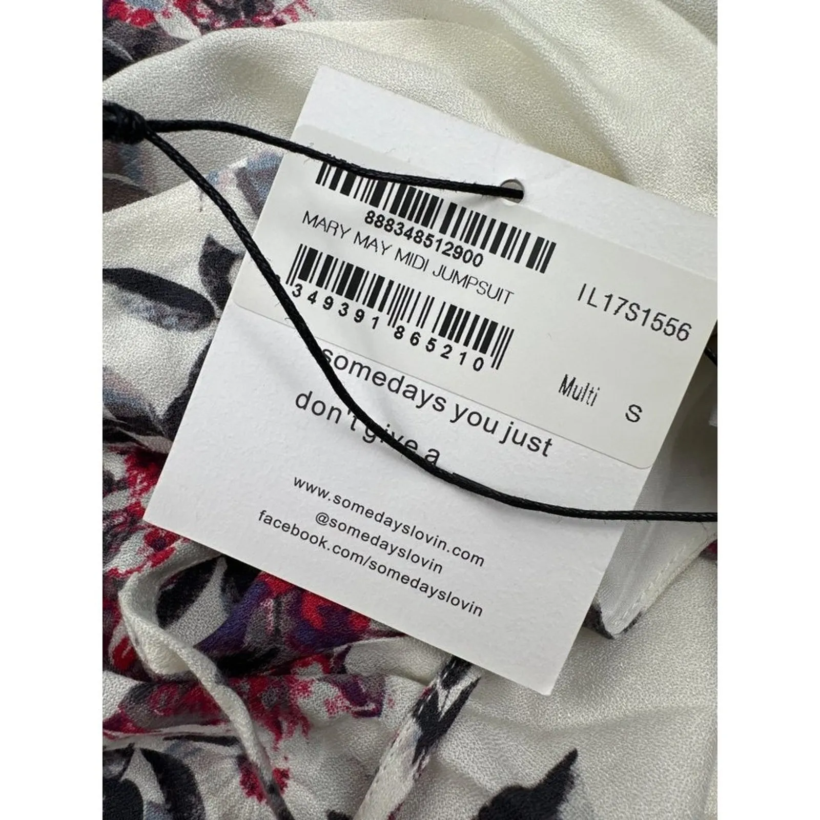 Some Days Lovin - Mary May Floral Print Midi Jumpsuit in White - Image 4