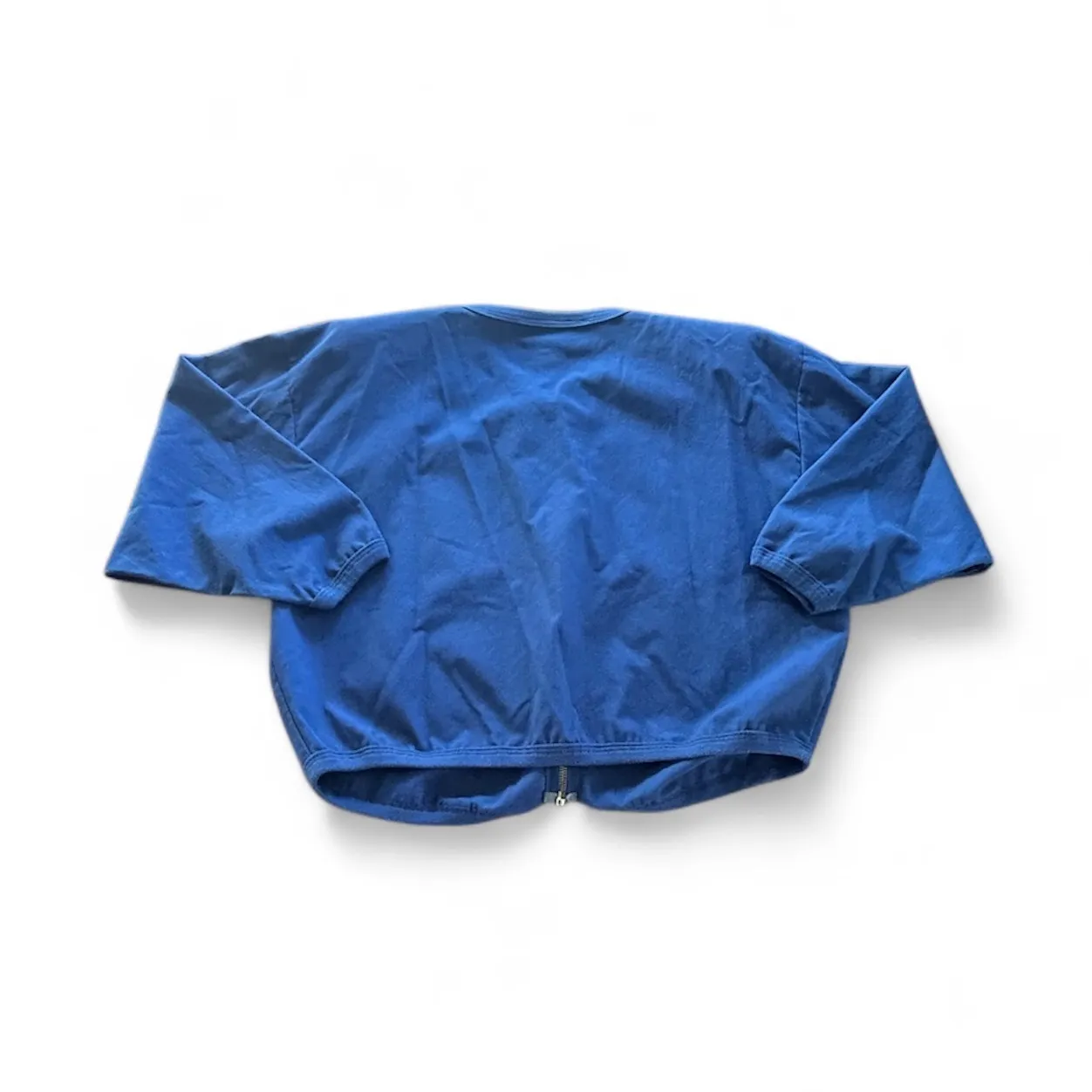 Vintage Foelette Lifestyle Nautical Jacket Medium Blue Gold Button Y2K Fisherman - Image 2