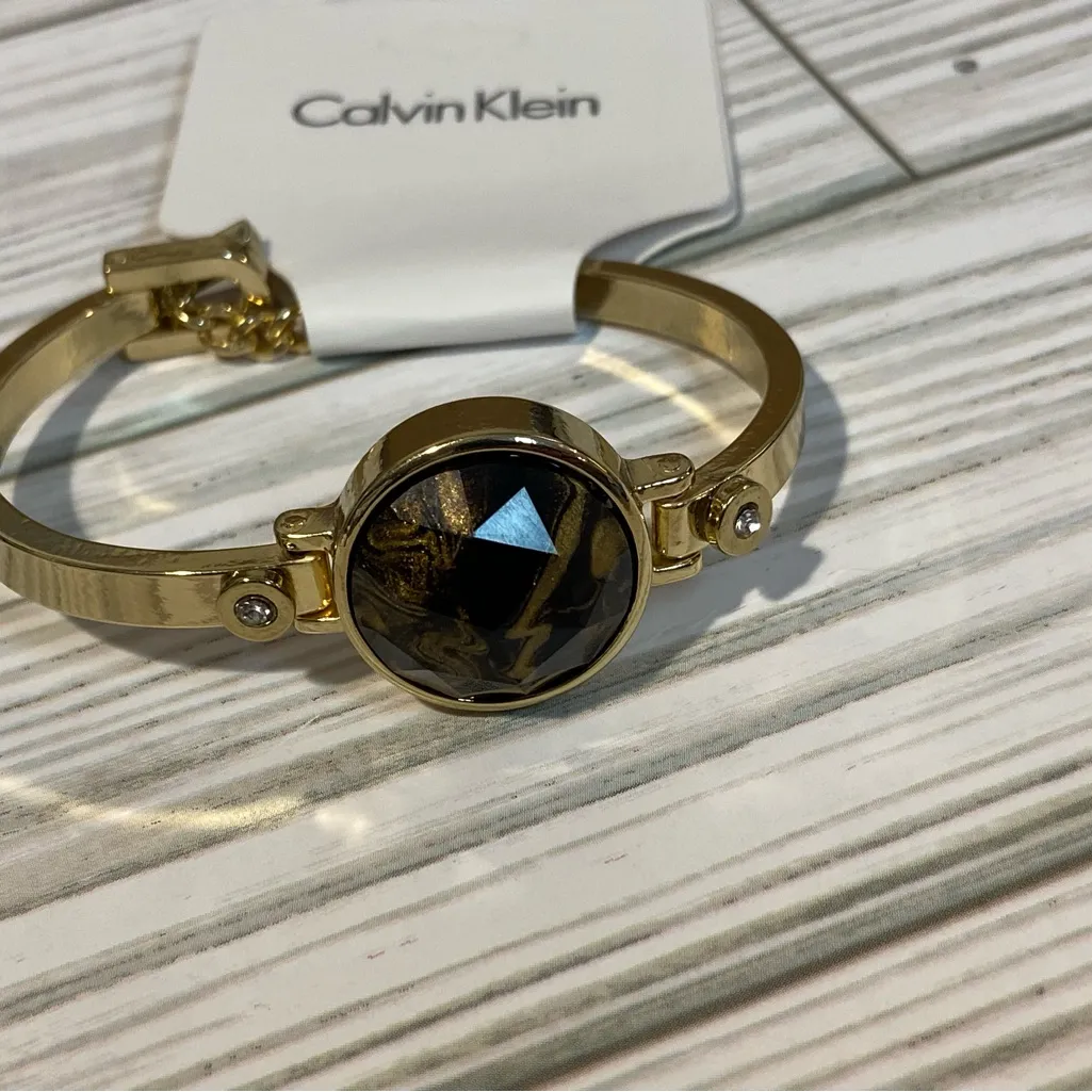 NWT Calvin Klein gold and brown bracelet - Image 2