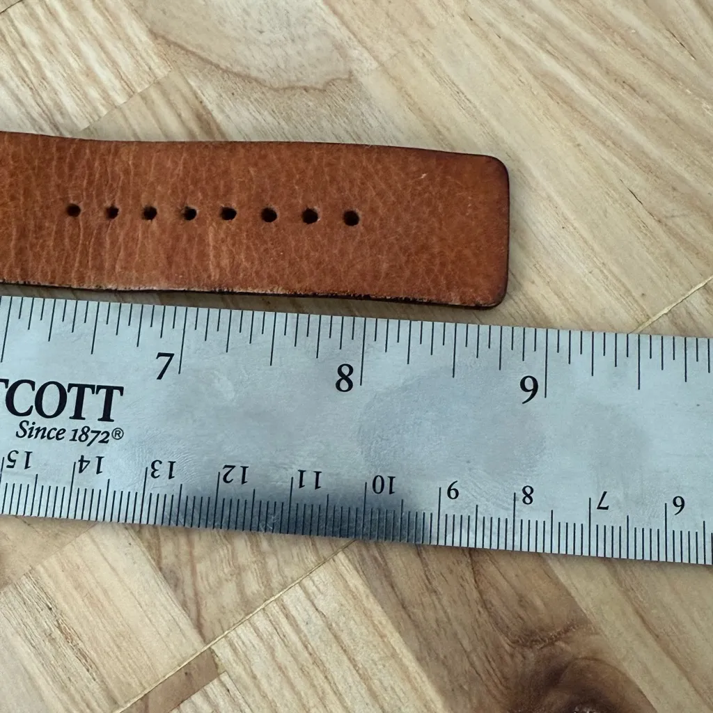 Swiss Army Rare Vintage Ladies Watch Stainless Case Fossil Leather Strap Date Brown - Image 15